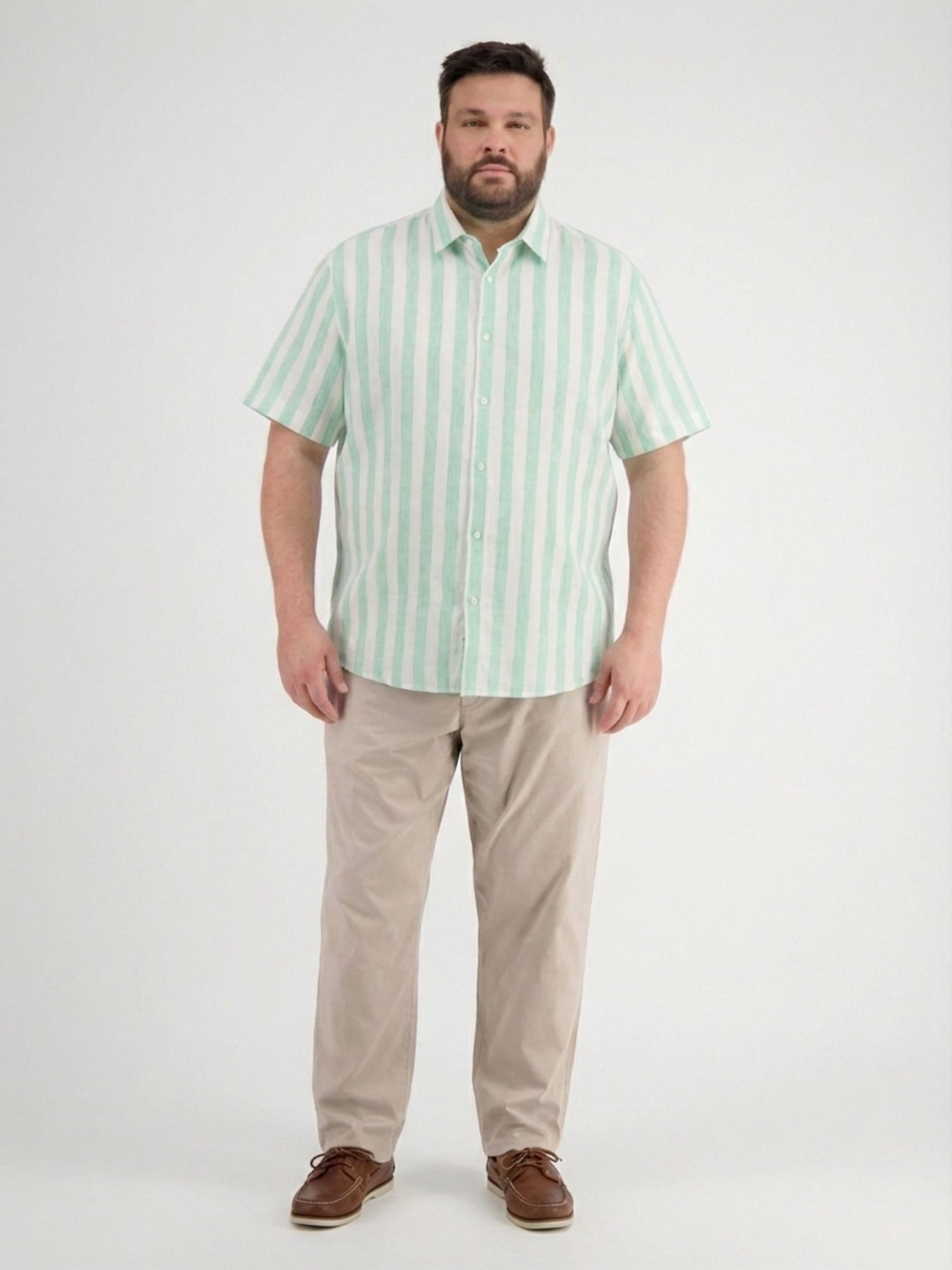 LERROS Kurzarmhemd »Gestreiftes Kurzarmhemd in grossen Größen«