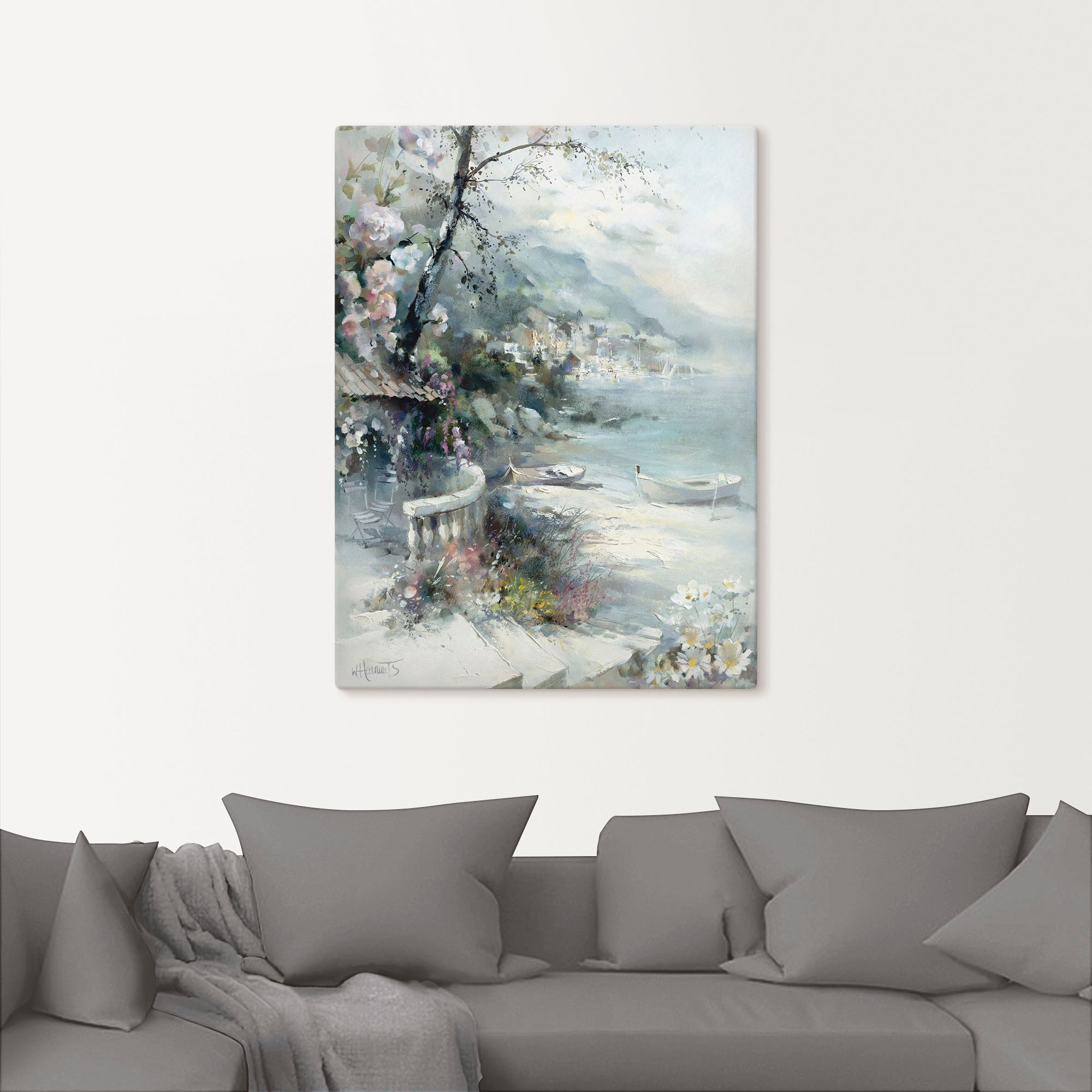 Artland Wandbild »Buchtseite I«, Küste, (1 St.), als Leinwandbild, Poster, Wandaufkleber in verschied. Größen