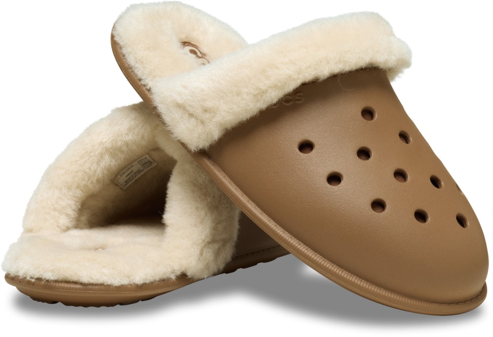 Crocs Pantoffel "Classic Fuzz Scuff" Hausschuh, Clog mit Warmfutter günstig online kaufen