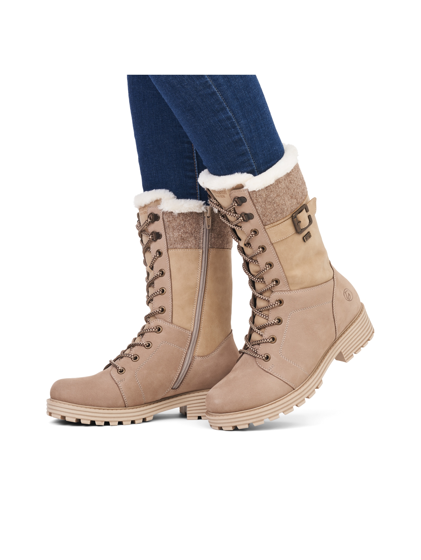 Remonte Schnürstiefelette »Remonte Stiefelette Veloursleder«