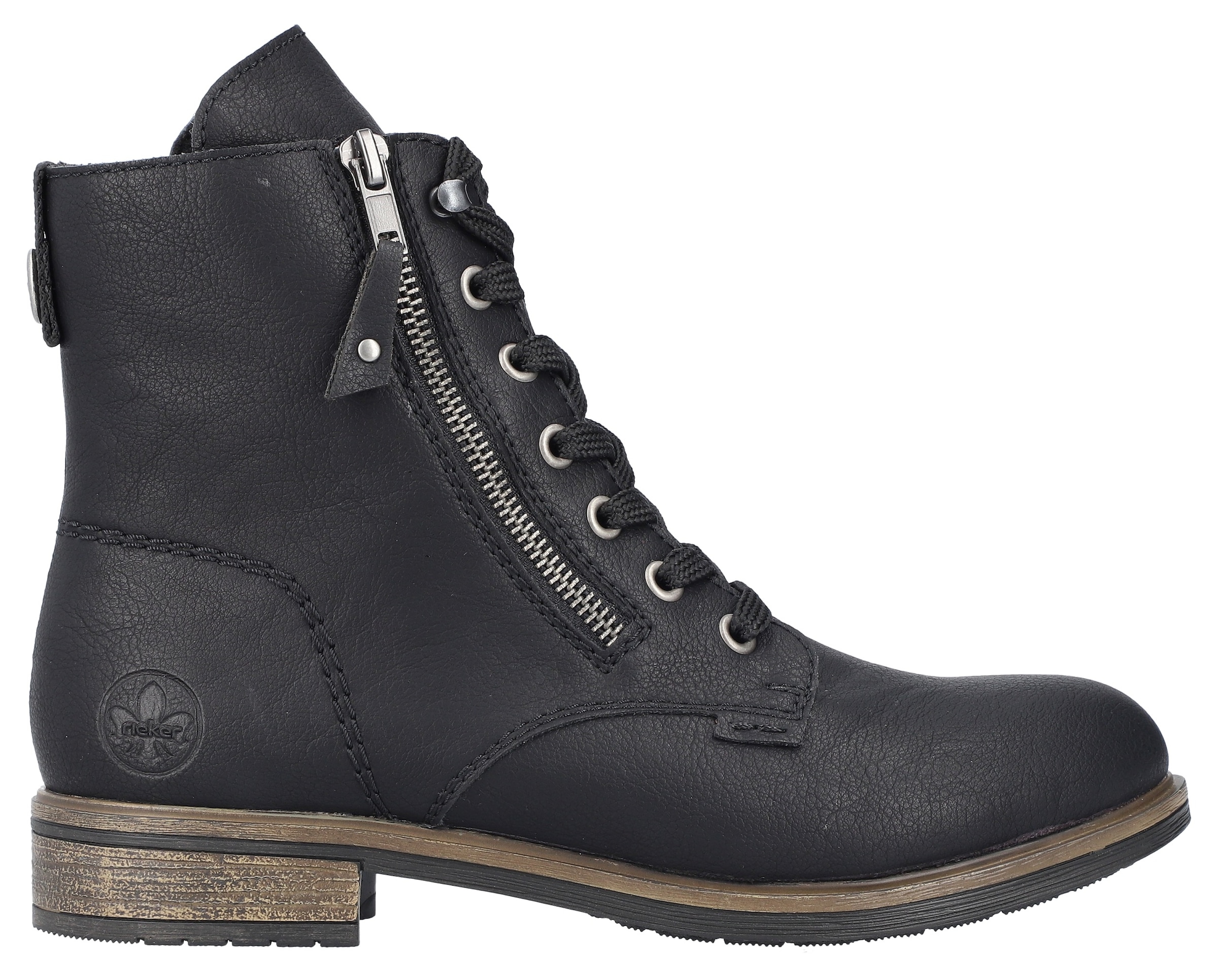 Rieker Schnürstiefelette, Schnürboots, Blockabsatz, in klassischer Form
