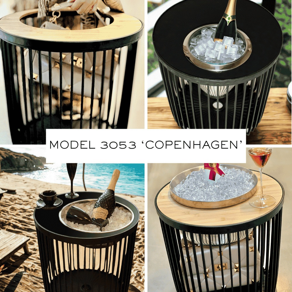 COOTAB Cooler Table Beistelltisch "4-in-1 Loungetisch mit Acryl-Weinkühler günstig online kaufen