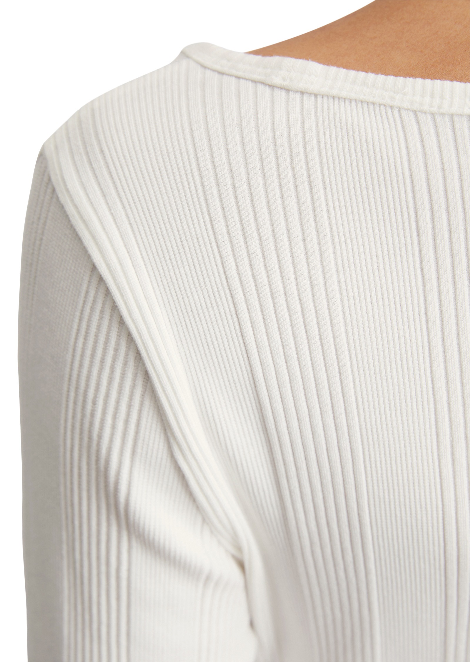 Marc O'Polo DENIM Langarmshirt »aus Ripp-Jersey«