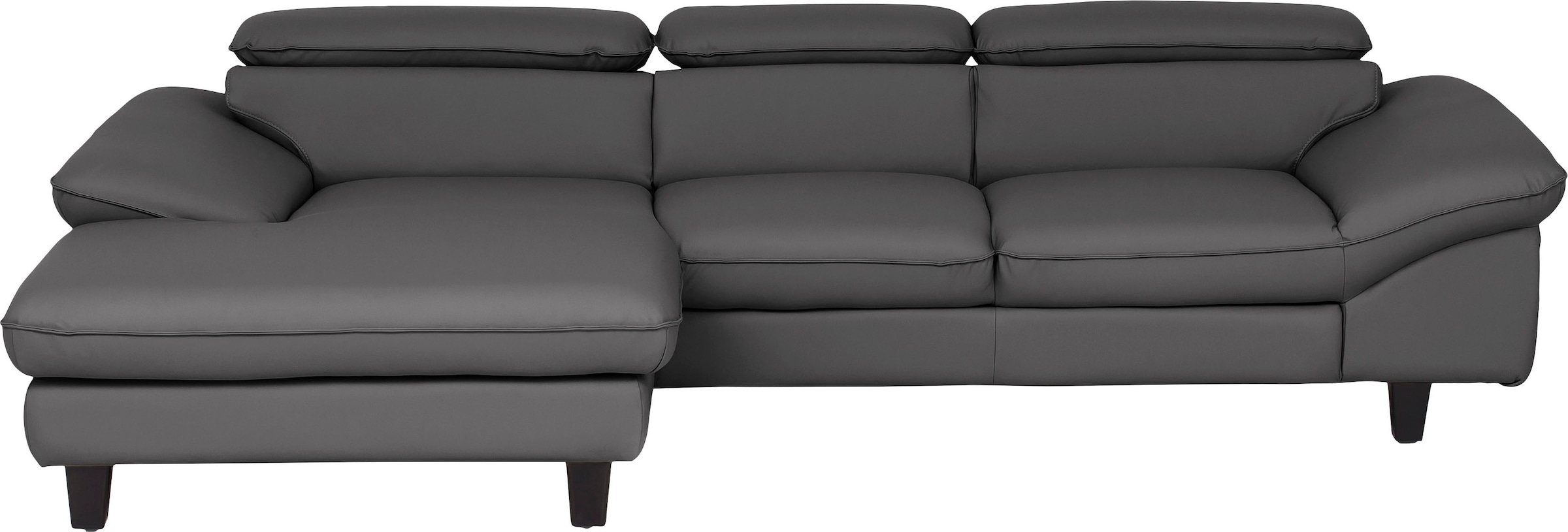 OTTO home Ecksofa "Pilot L-Form" mit Kopfteilverstellung, wahlweise mit Schlaffunktion & Bettkasten