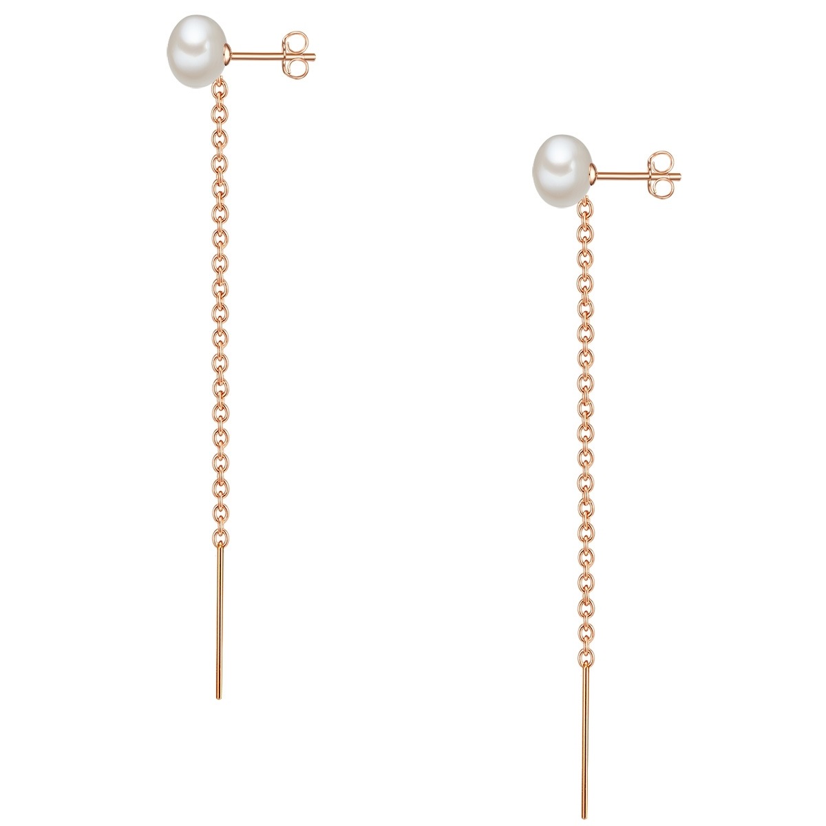 Valero Pearls VP839 Boucles d'Oreilles Or Rose 2