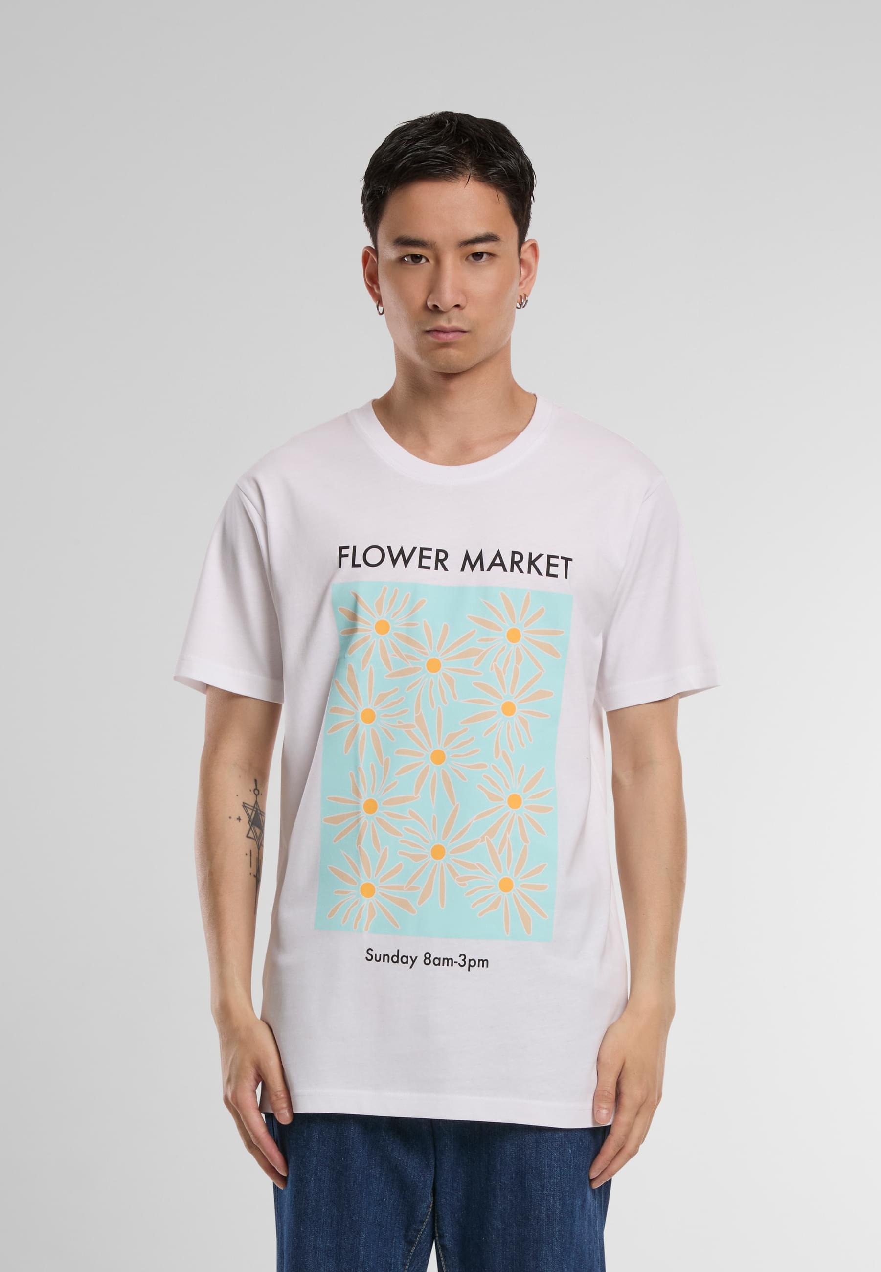 MisterTee T-Shirt »MisterTee Damen Ladies Flower Market Tee«, (1 tlg.)