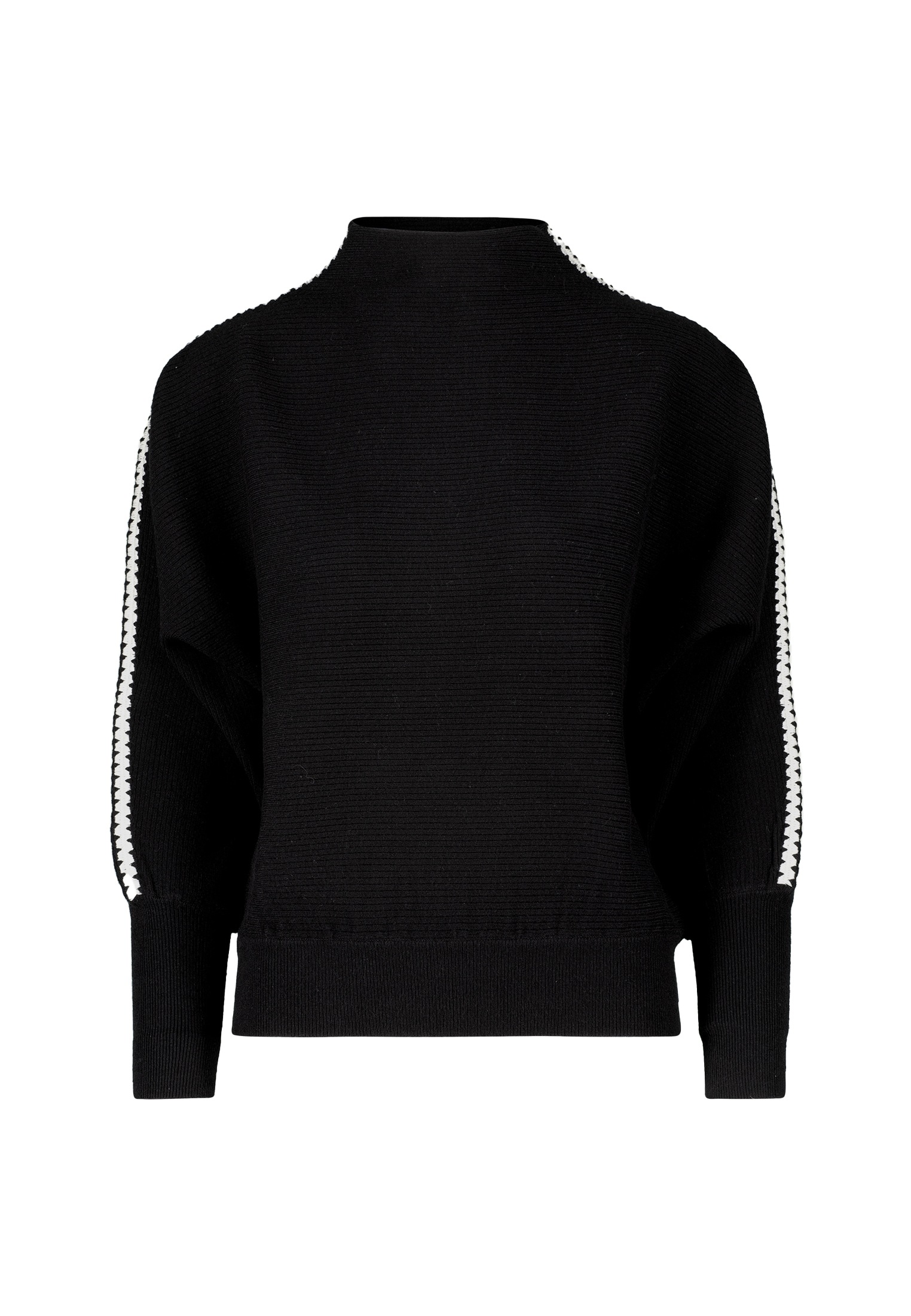 Zero Strickpullover »zero Pullover mit Kontraststreifen«, (1 tlg.), weiteres Detail