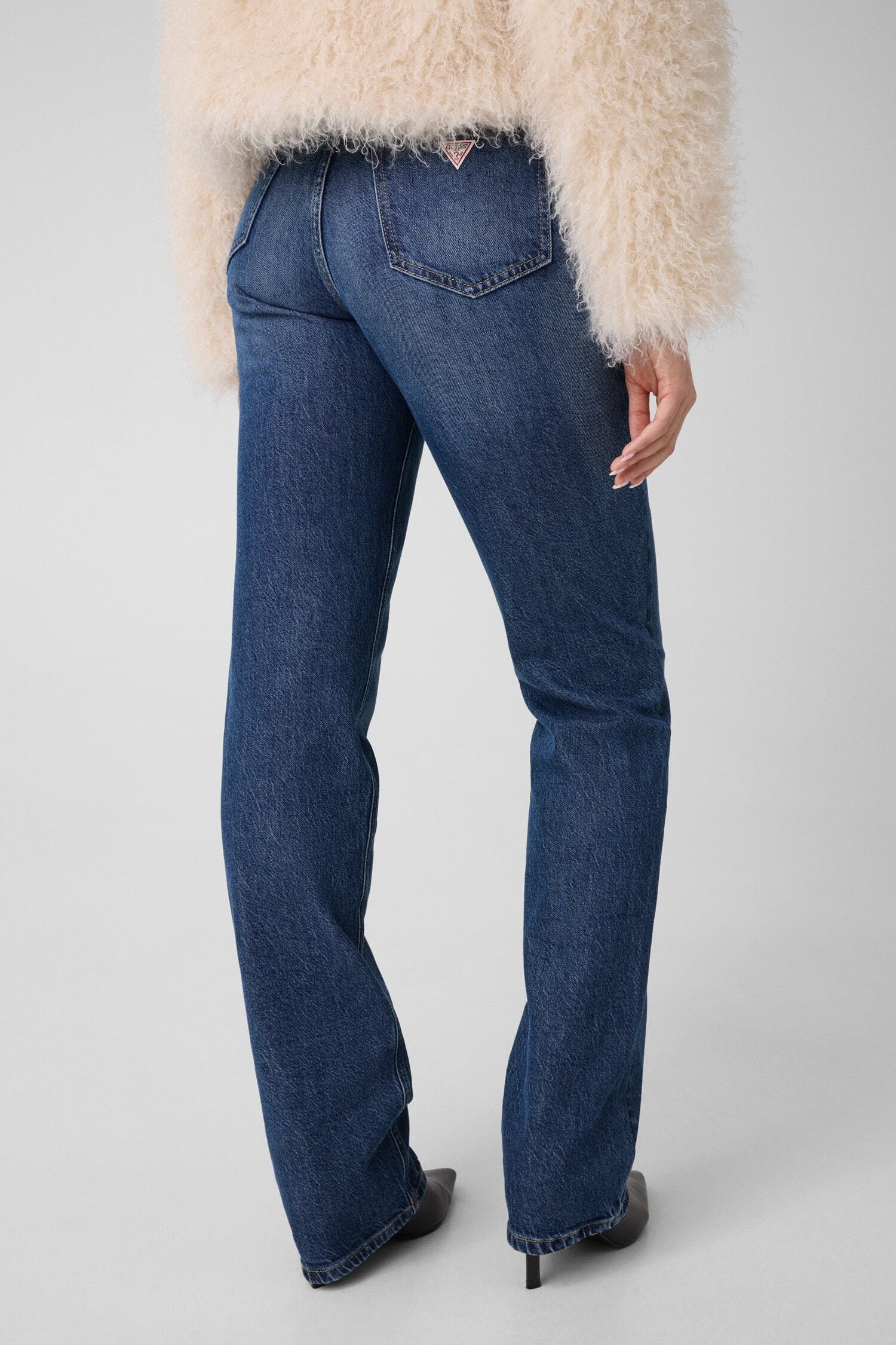 Guess Straight-Jeans »ICONIC STRAIGHT« aus Baumwoll-Lyocell-Mix