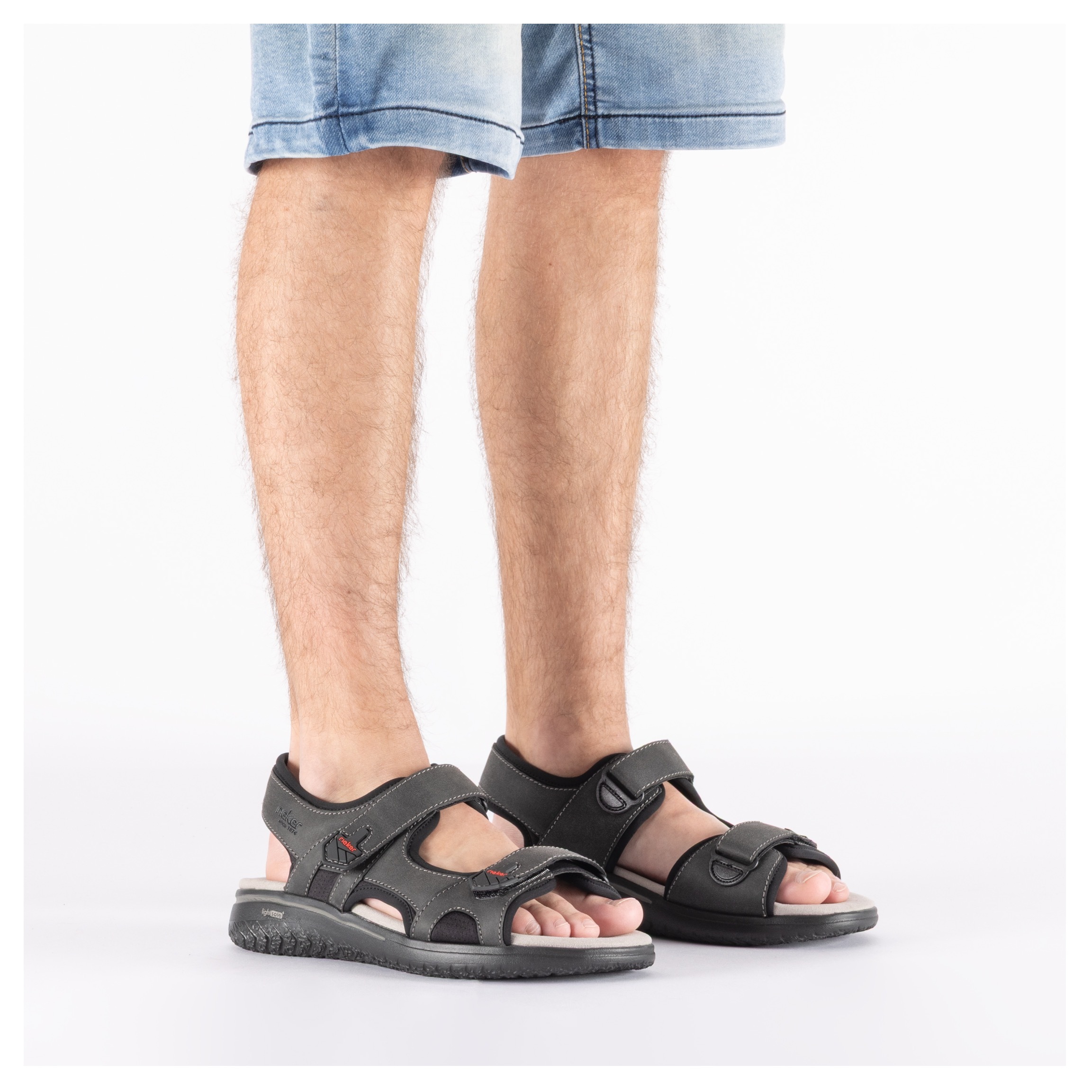 Rieker Sandale  Sommerschuh, Klettschuh, Outdoorsandale mit Klettriemchen