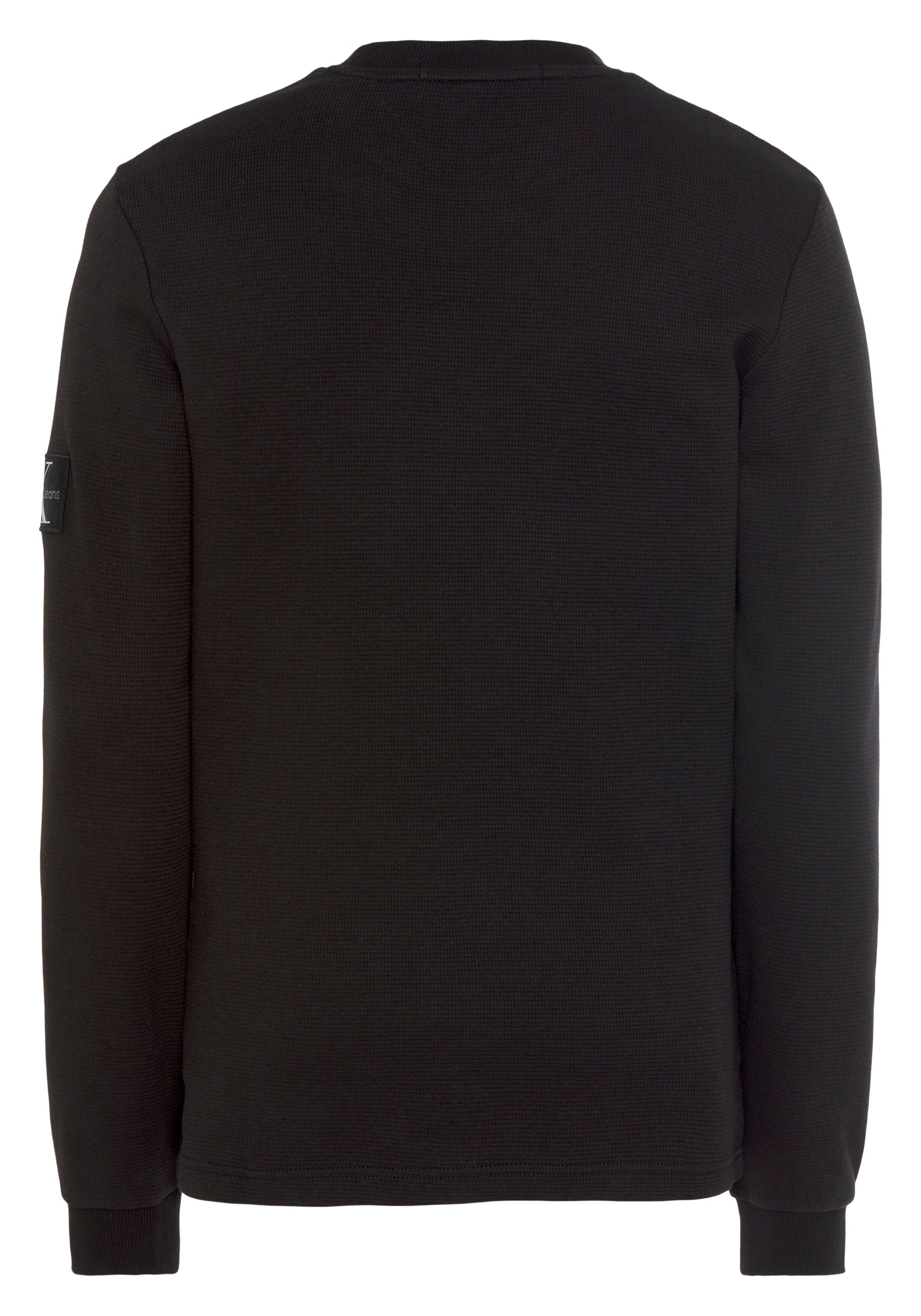 Calvin Klein Jeans Langarmshirt »BADGE WAFFLE LS TEE«, mit Logopatch