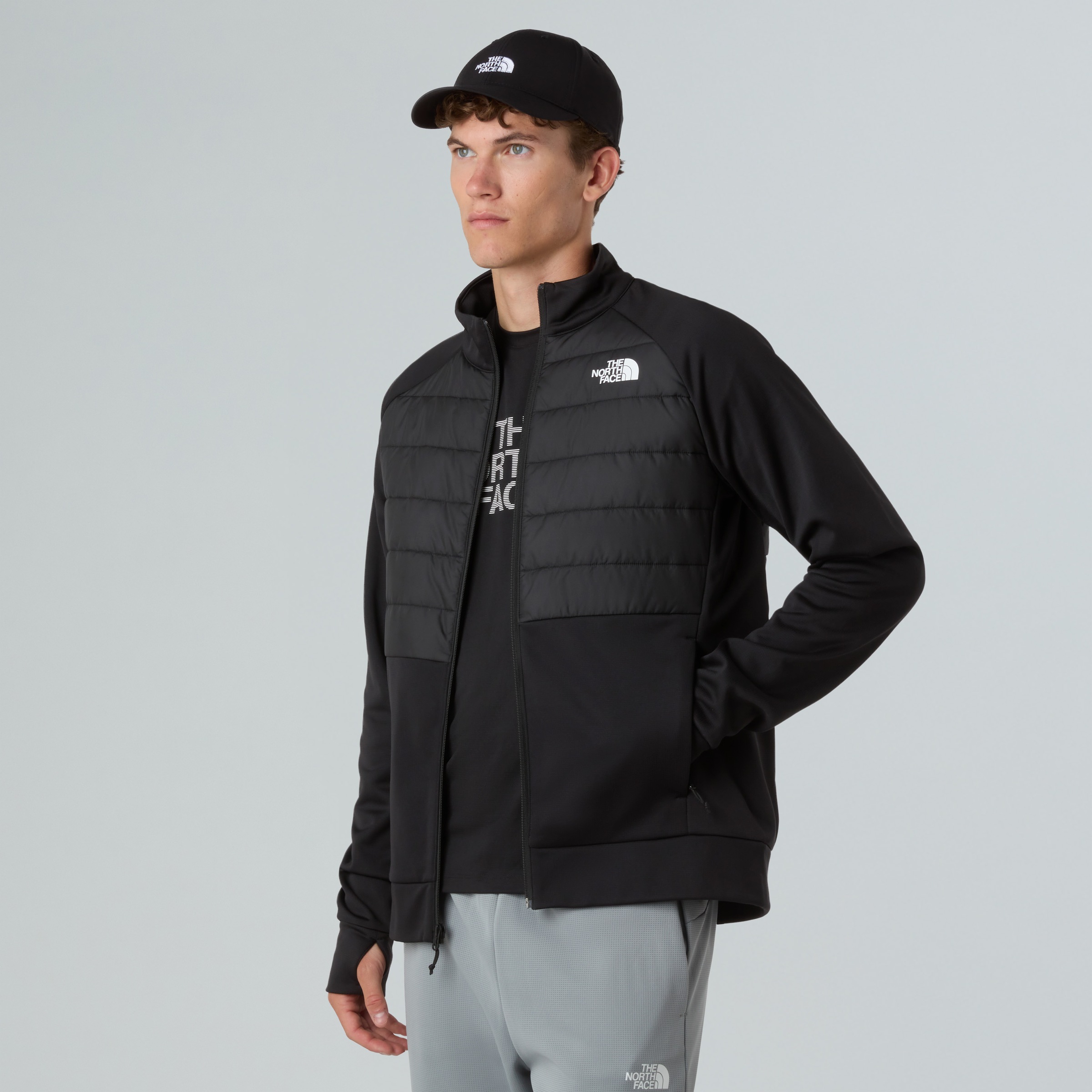 The North Face Fleecejacke »M REAXION 2.0 FLEECE HYBRID FULL ZIP JAC«, (1 St.)