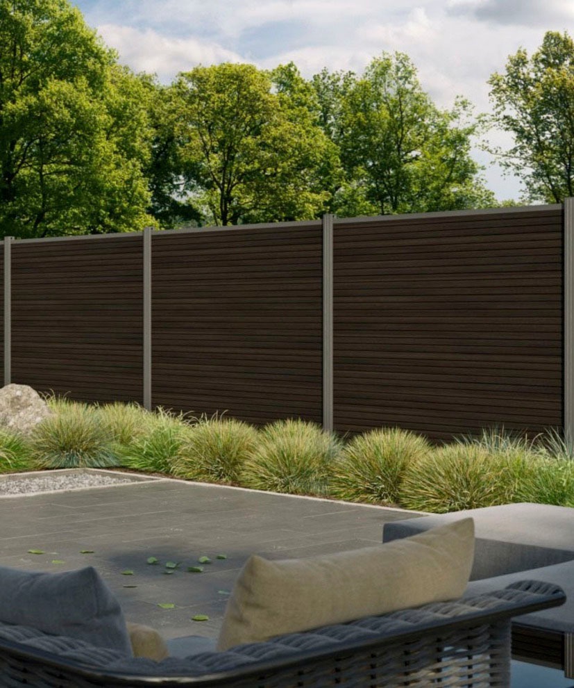Tetzner & Jentzsch Sichtschutzelement »WARREN 1« pflegeleicht, coextrudierte Oberfläche, Design-Oberfläche