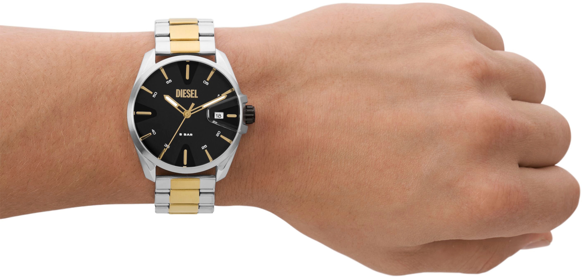 Diesel Quarzuhr »MS9«, Armbanduhr, Herrenuhr, Datum