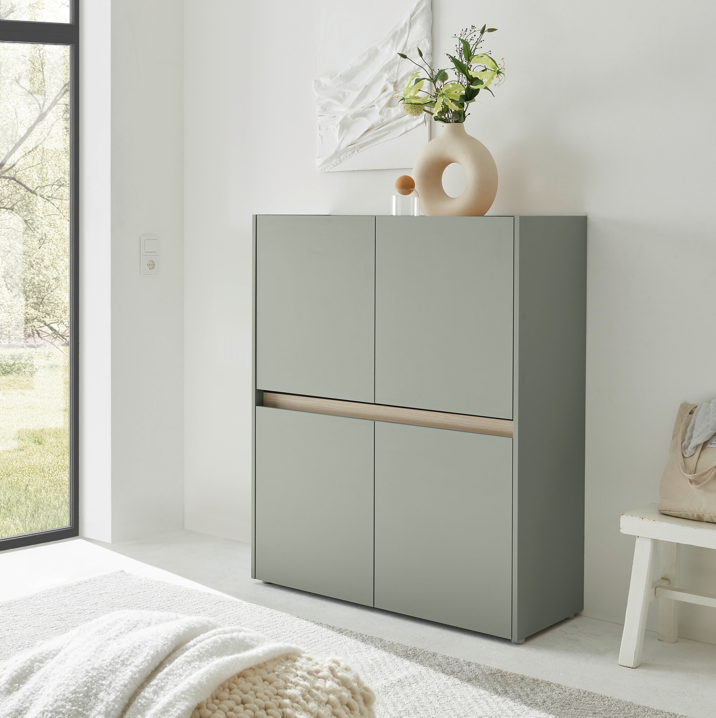 Home affaire Highboard "City/Giron, moderner Schrank, Kommode, Stauraumschr günstig online kaufen