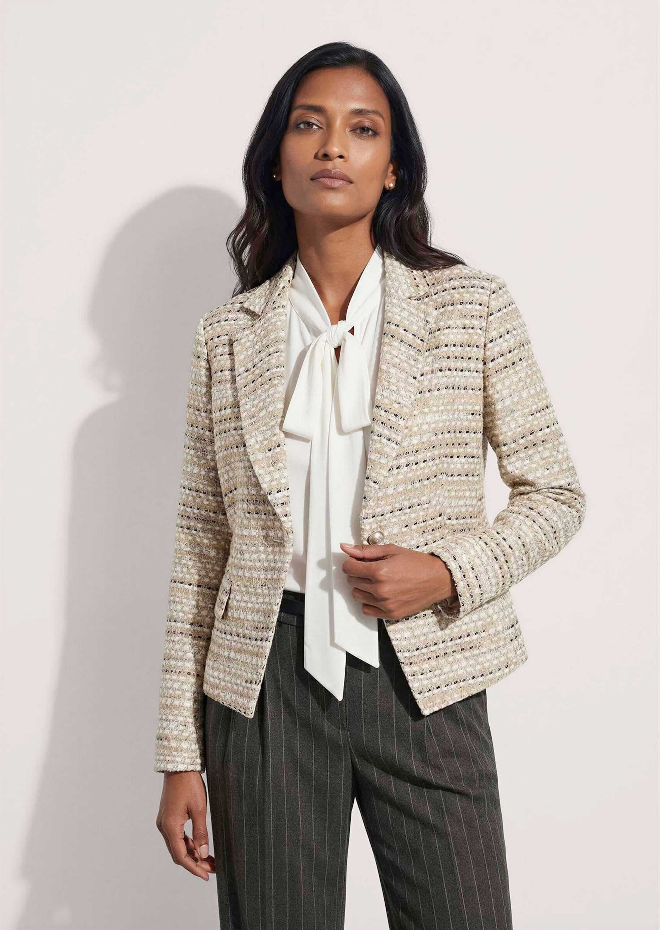 MADELEINE Jackenblazer »Blazer Strukturierter Tweed-Blazer«