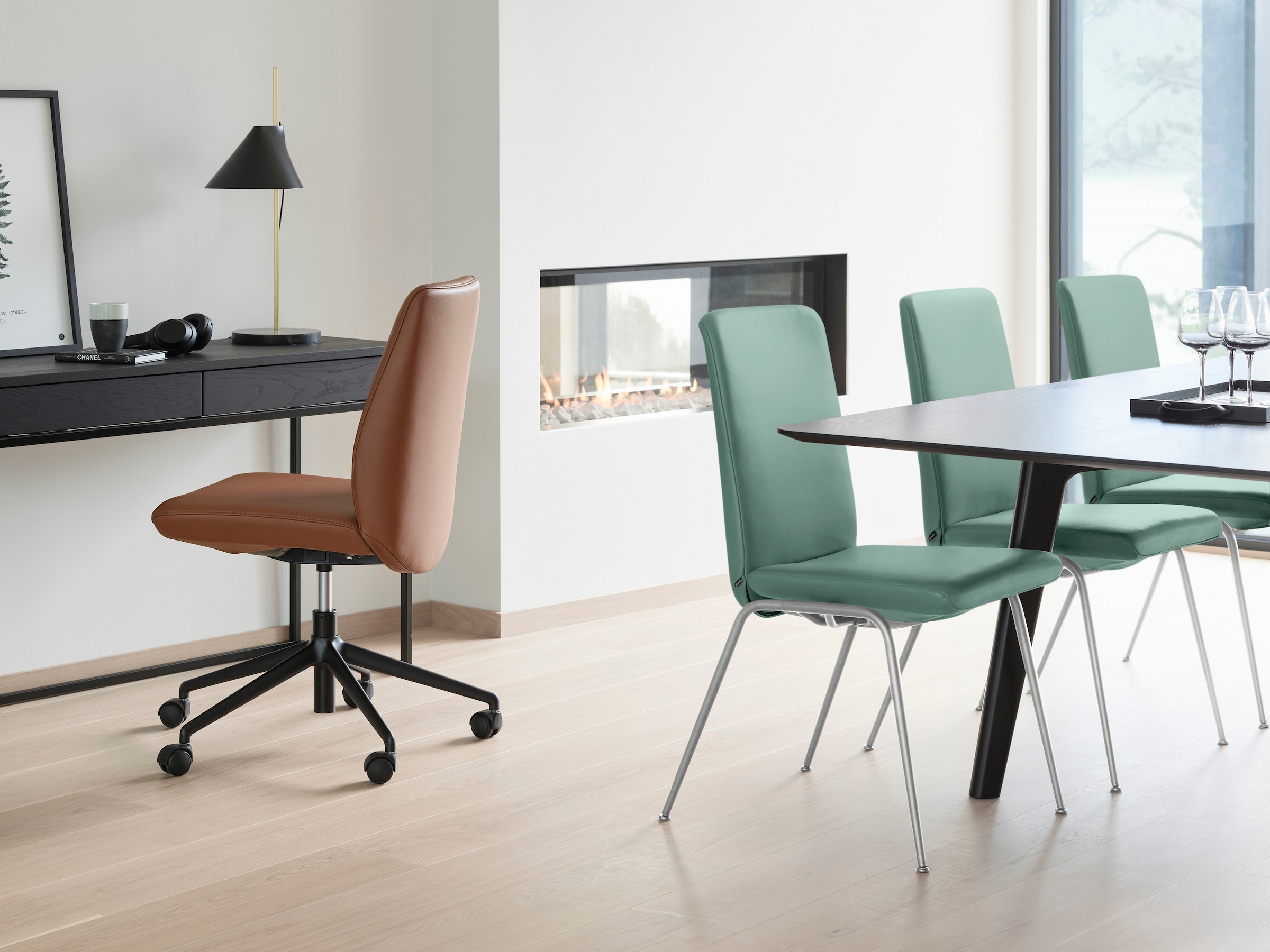 Stressless® Polsterstuhl »Laurel«, Leder PALOMA, Low Back, Größe L, mit Beinen aus Stahl in Chrom glänzend