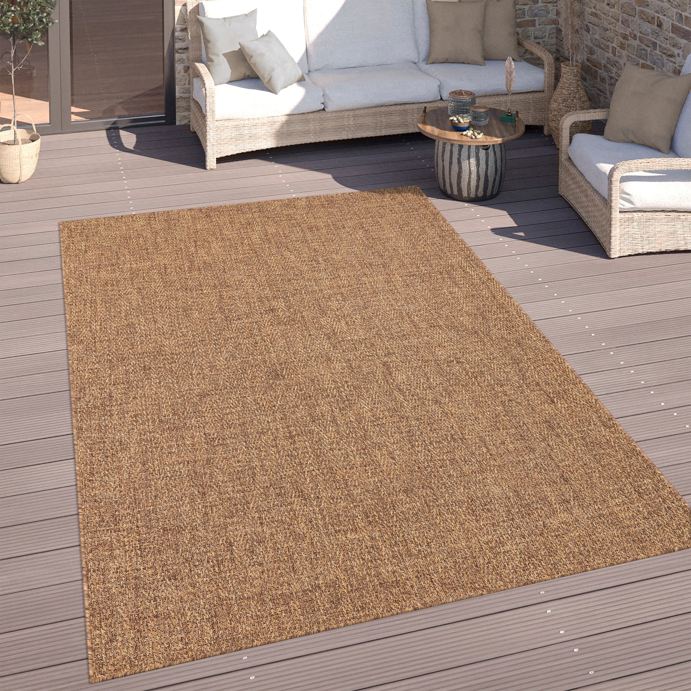 Paco Home Teppich "Luca 421" rechteckig 4 mm Höhe Flachgewebe, meliert, geo günstig online kaufen