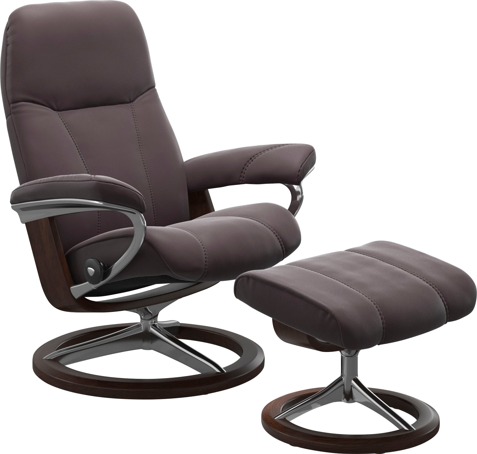 Stressless Relaxsessel "Consul" mit Signature Base, Größe M, Gestell Braun