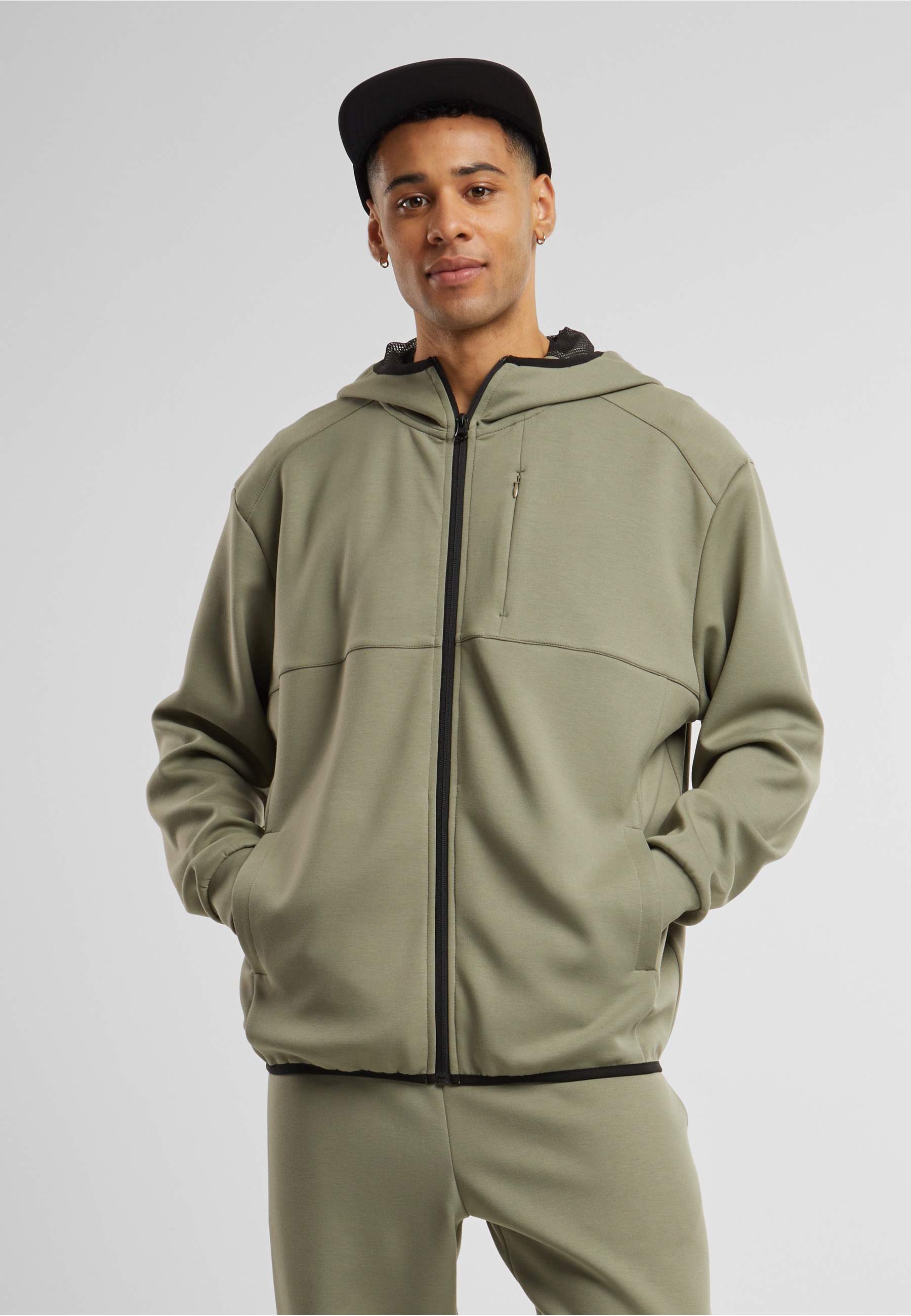 URBAN CLASSICS Kapuzenpullover »Urban Classics Scuba Zip Pocket Hoody« 1
