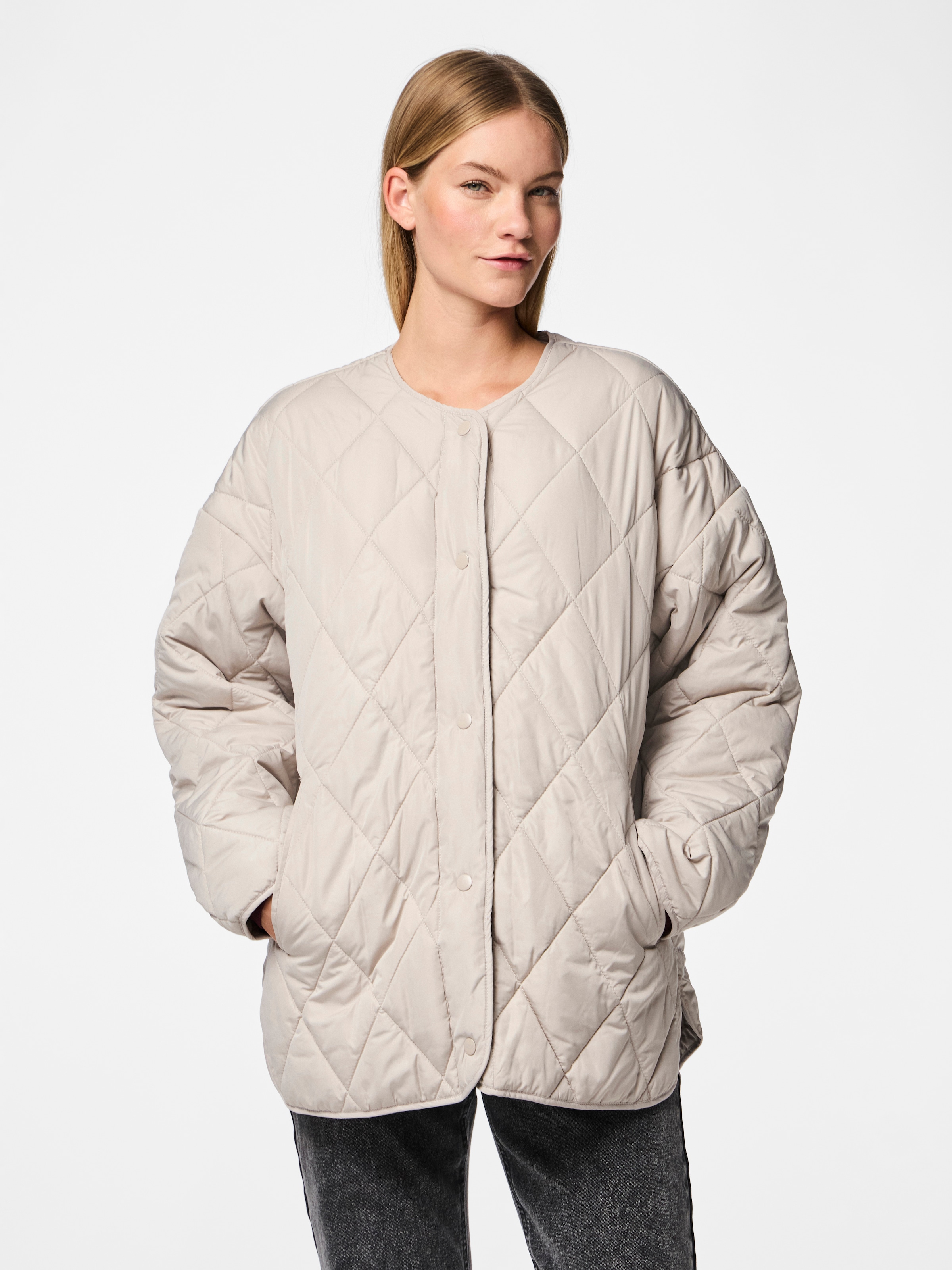 pieces Steppjacke "PCSTELLA QUILTED JACKET NOOS BC" Kunstfaser günstig online kaufen