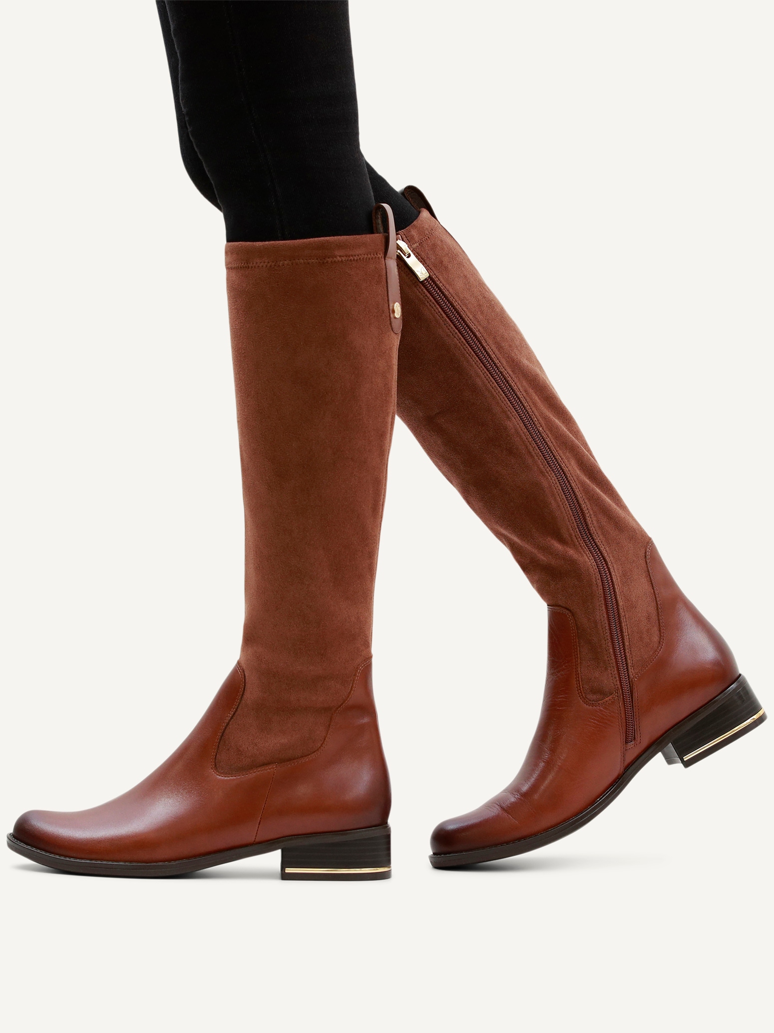 Caprice Stiefel, Blockabsatz, Langschaftstiefel, Businessstiefel, bequeme Weite