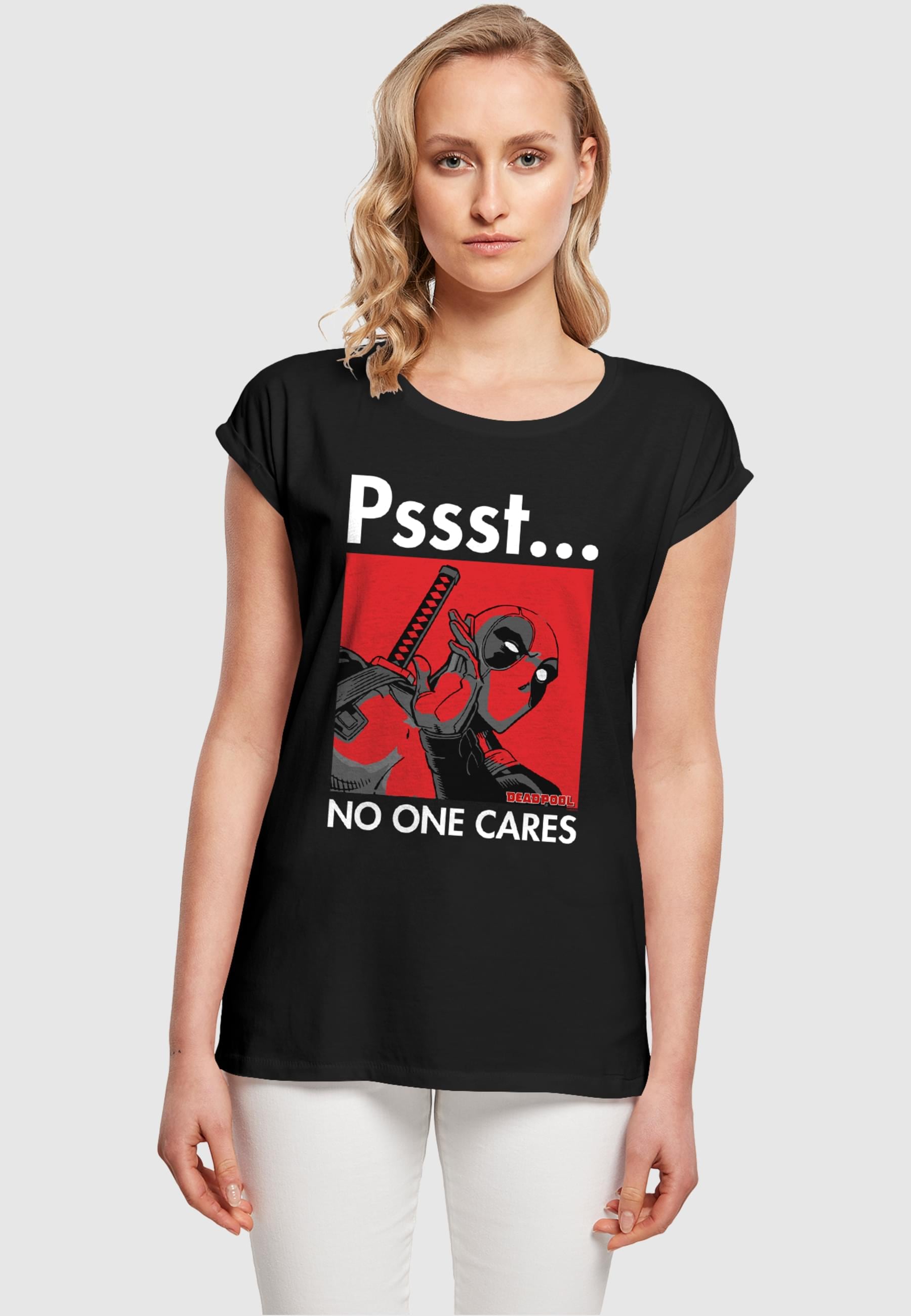 ABSOLUTE CULT T-Shirt "ABSOLUTE CULT Damen Ladies Deadpool - No One Cares T günstig online kaufen