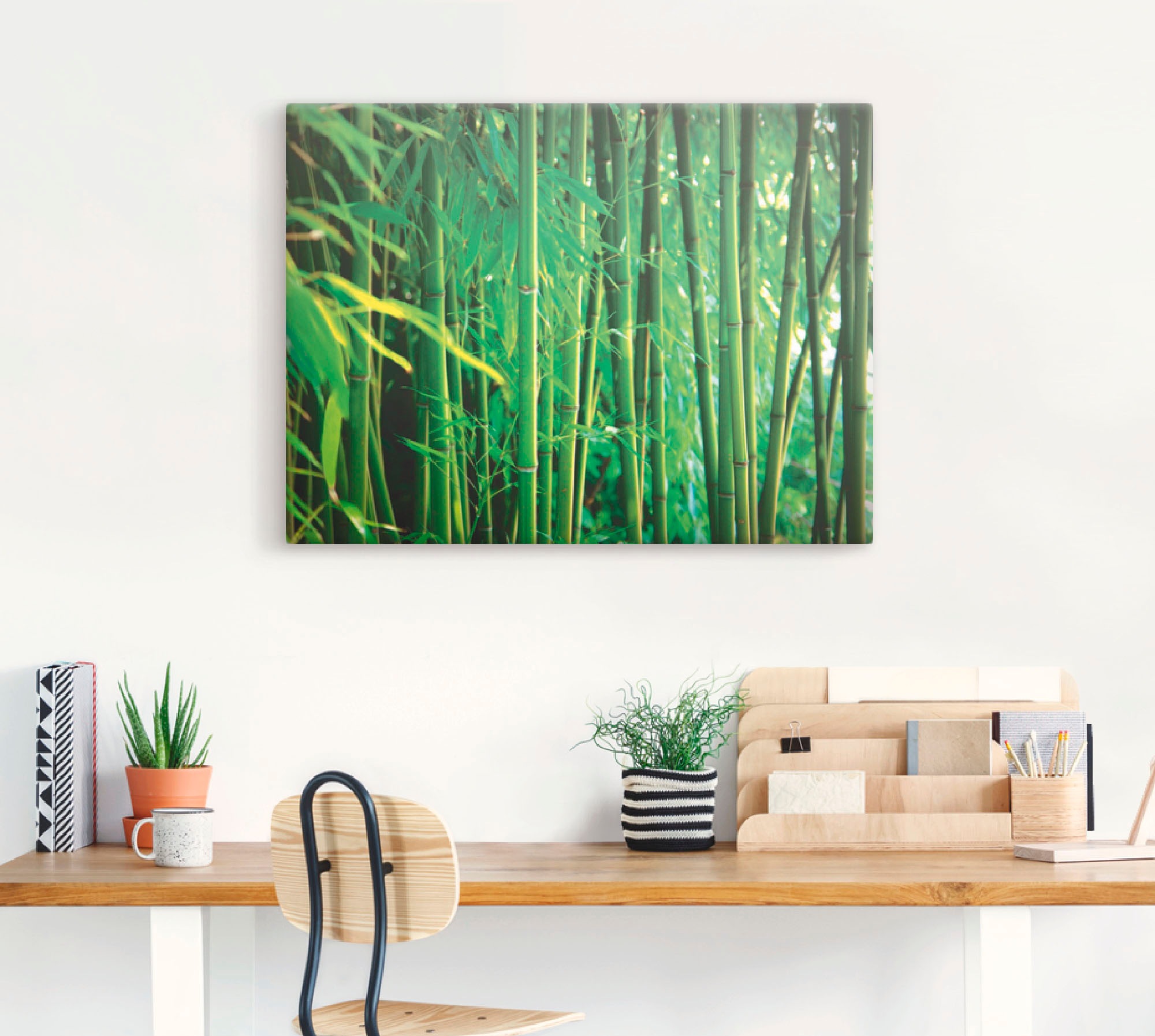 Black Friday Artland Wandbild »Bambus I«, Gräser, (1 St.), als Leinwandbild,  Wandaufkleber oder Poster in versch. Größen | BAUR | Poster
