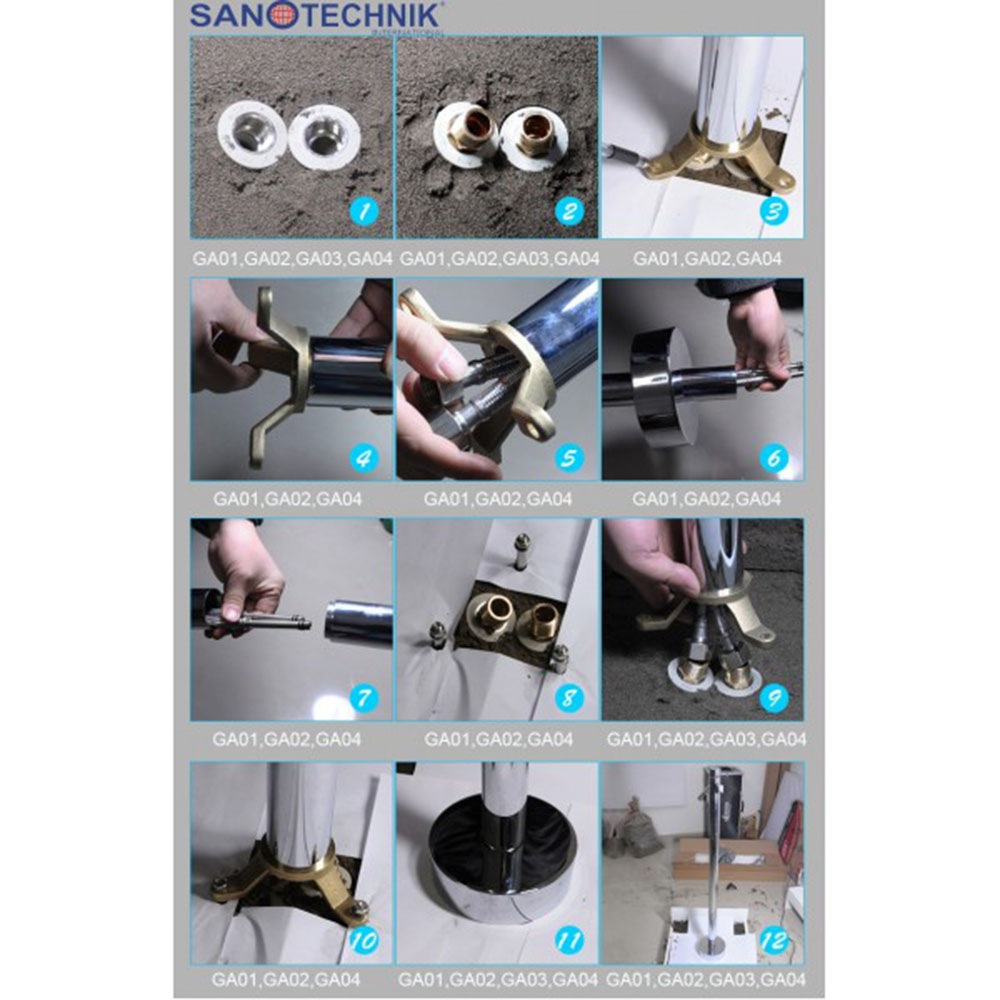 Sanotechnik Standarmatur "SONATA" freistehende Badewannenarmatur, schwarz günstig online kaufen