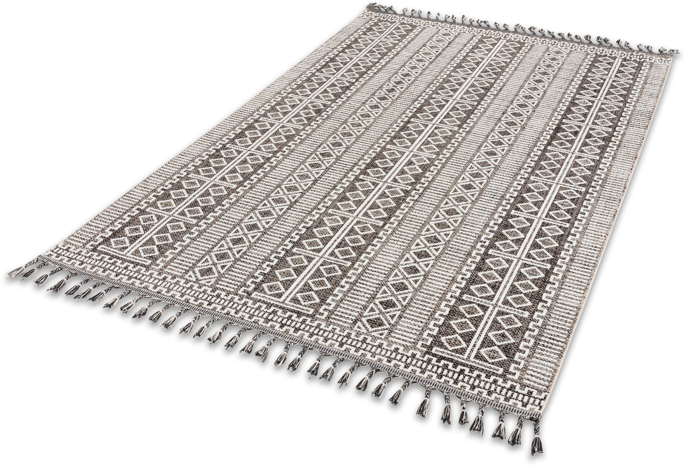 auf »Ravenna Fransen eleganter Teppich | Kurzflorteppich Rechnung rechteckig, mit ASTRA BAUR 6634 226«,