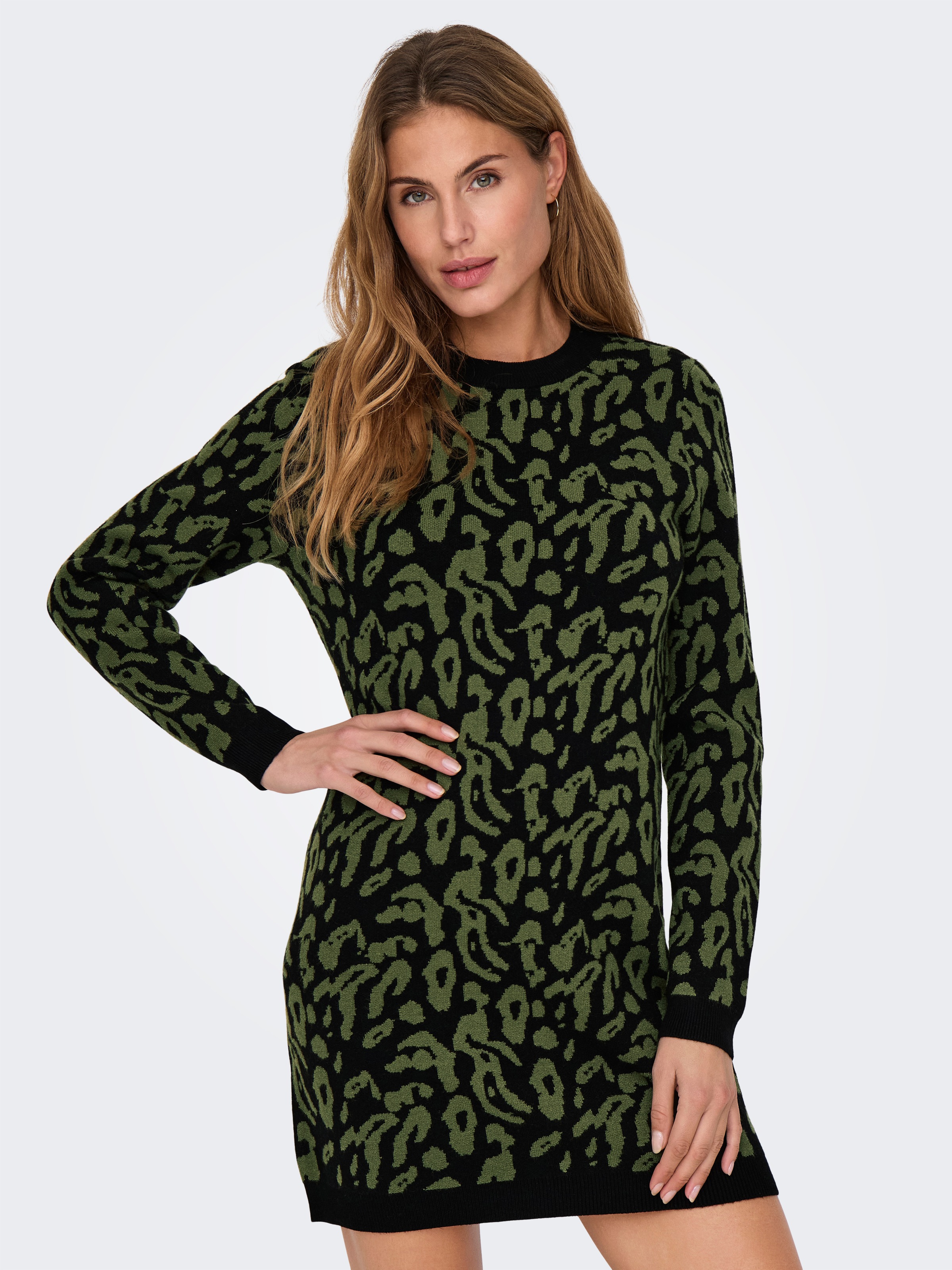 ONLY Strickkleid "ONLJENNI LS ANIMAL DRESS EX KNT" günstig online kaufen