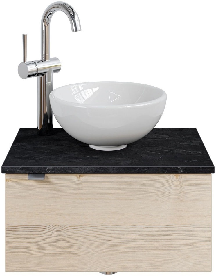 Saphir Waschtisch "Serie 6915 Waschschale mit Unterschrank für Gästebad, Gä günstig online kaufen