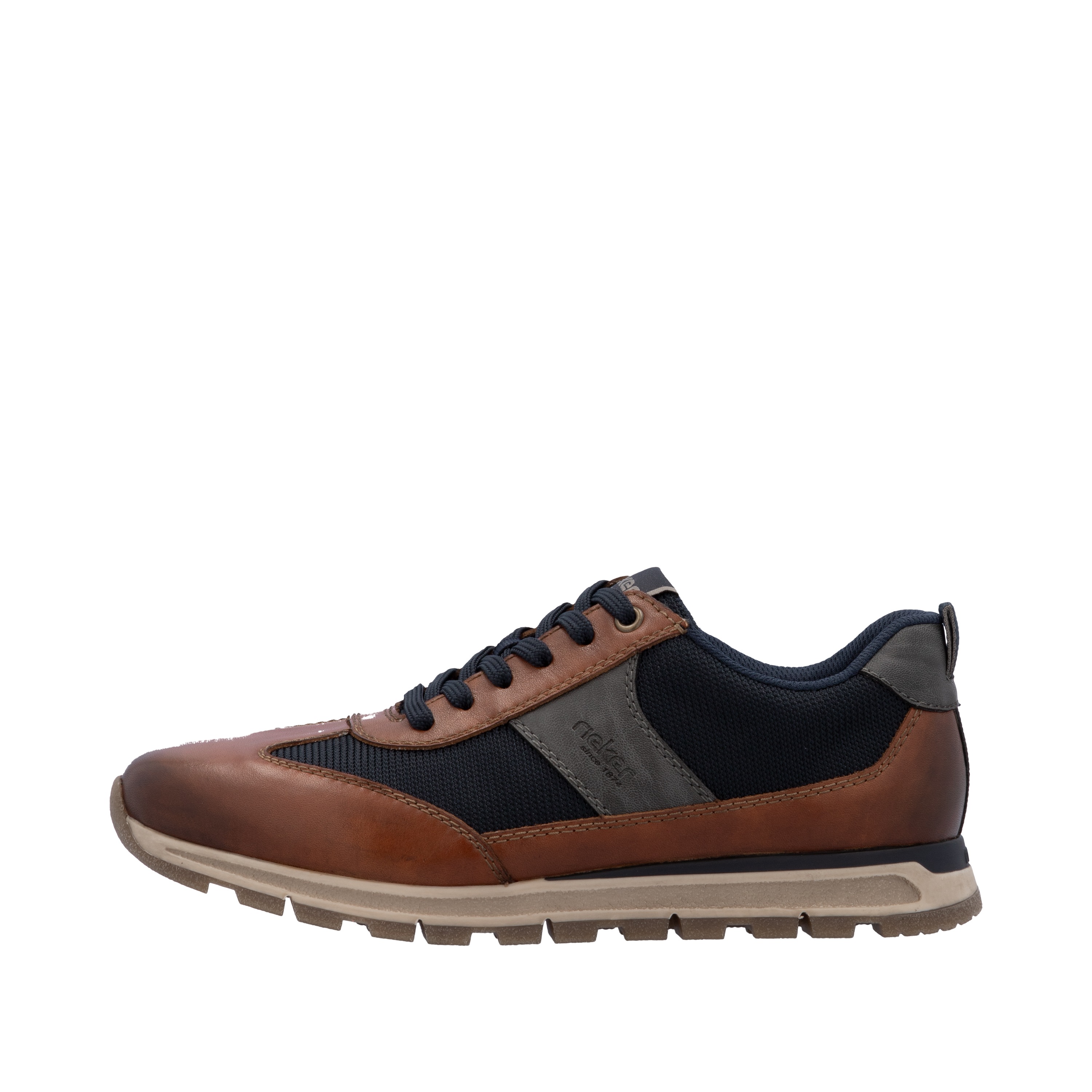 Thumbnail - Rieker Sneaker Schnürschuh, Halbschuh, Casual-Sneaker mit gep. Schaftrand