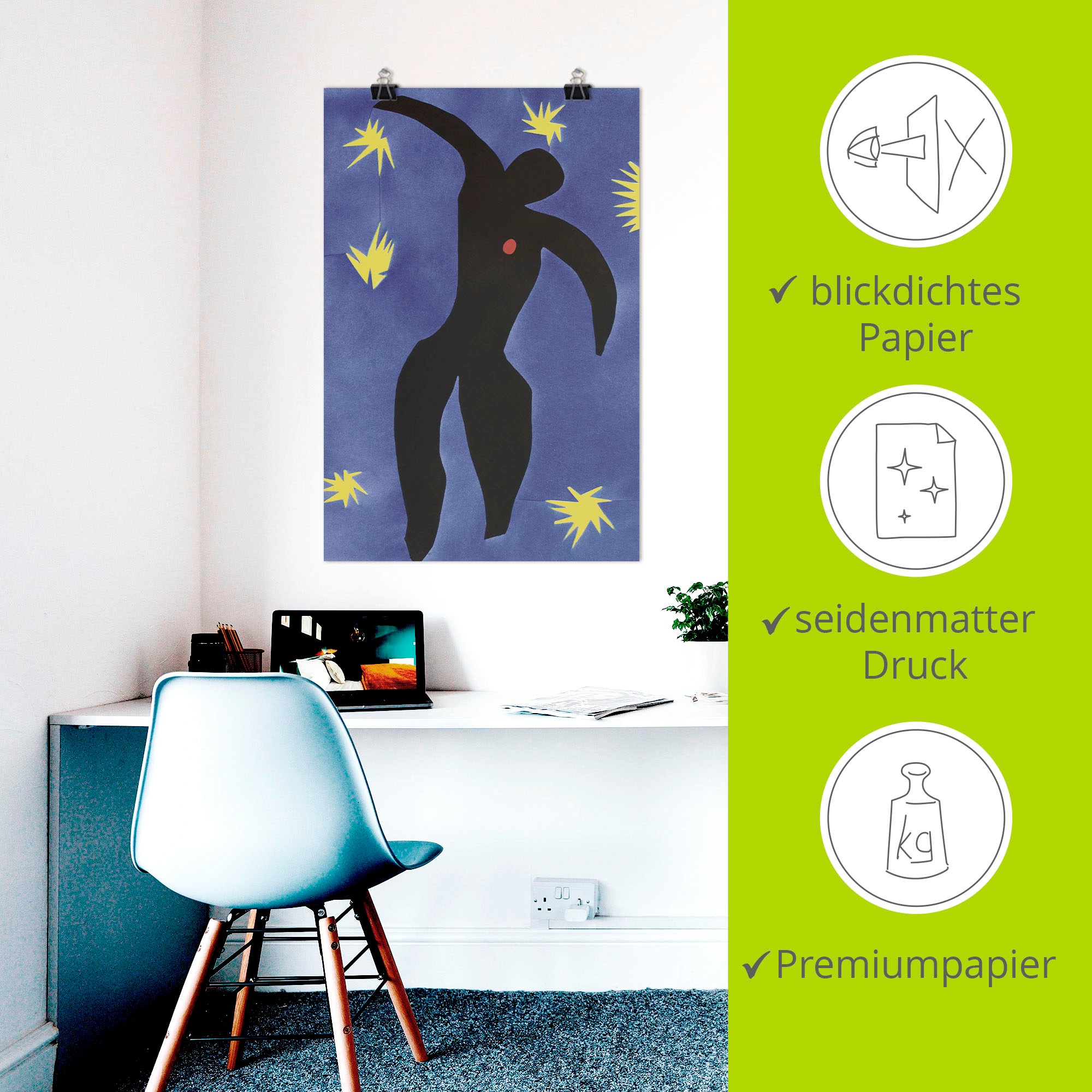 Artland Wandbild »Ikarus. 1947« Spirituelle Bilder 1 Stk. tlg. als Alubild, Leinwandbild, Poster, Wandaufkleber in verschied. Größen