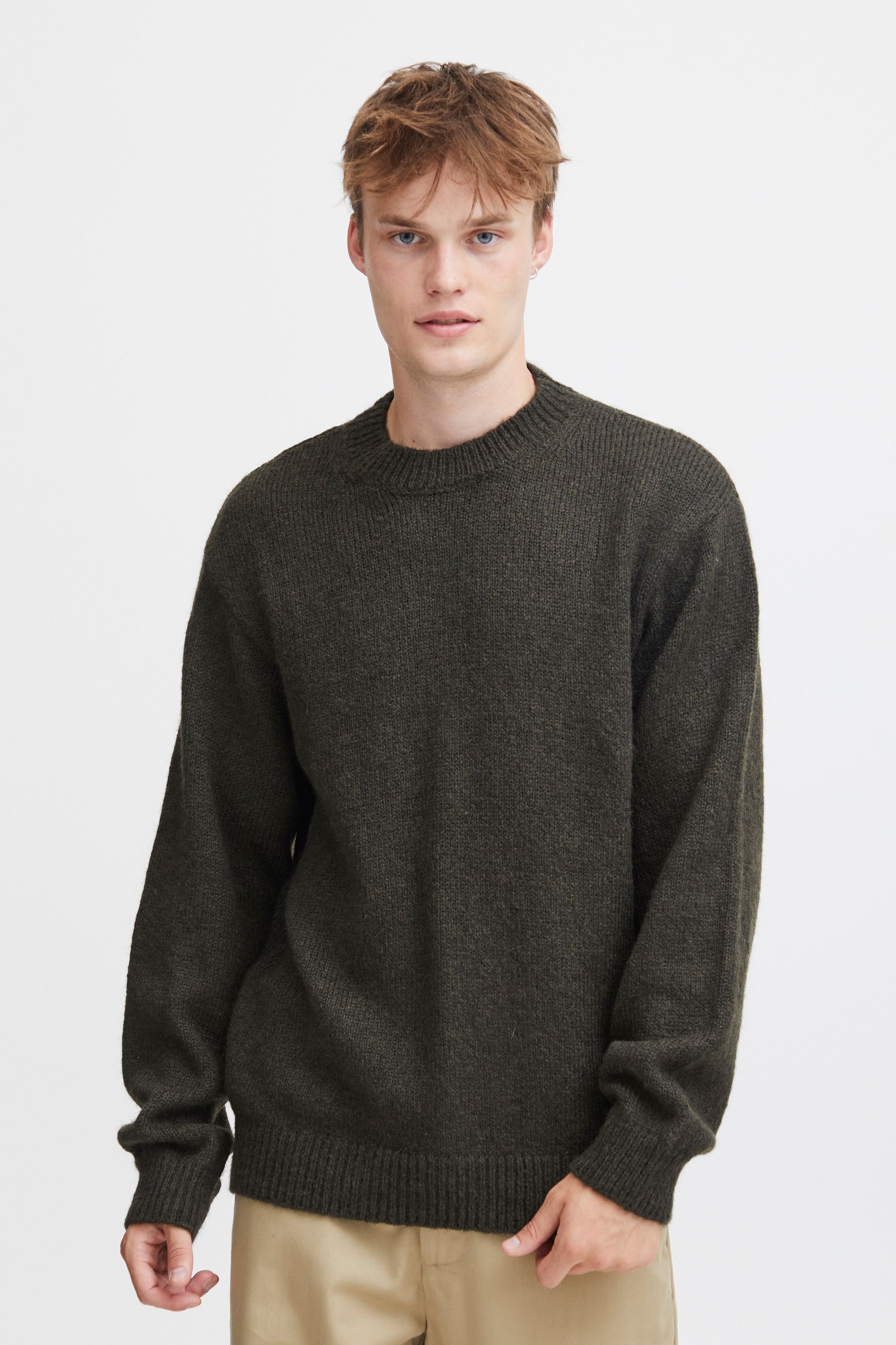 !Solid Strickfleece-Pullover »Strickpullover SDHamdani«