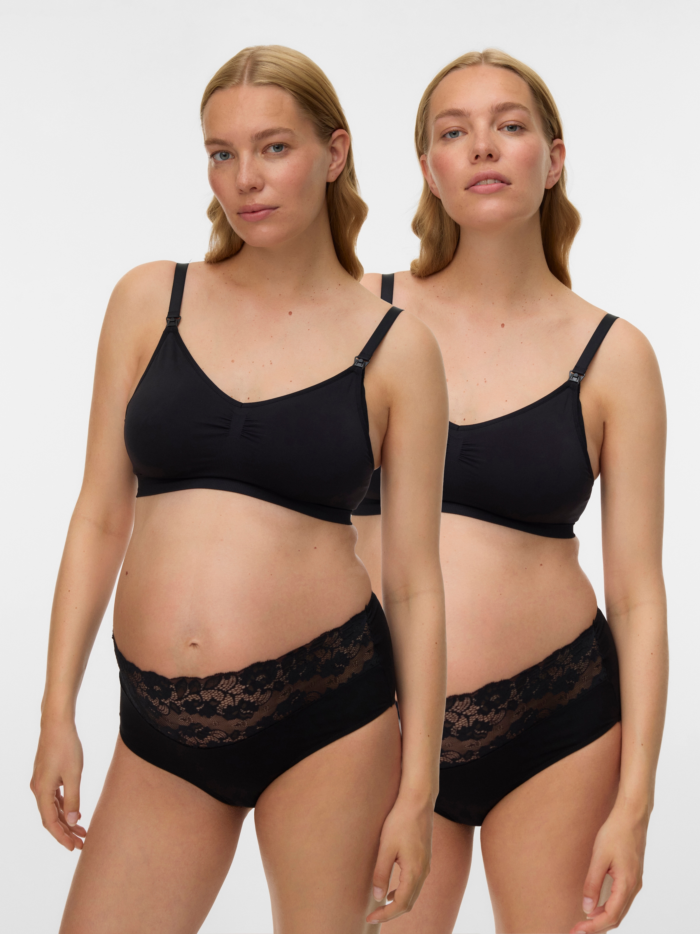 Mamalicious Mlilja Feed Me Bra Nursing Bra Black M