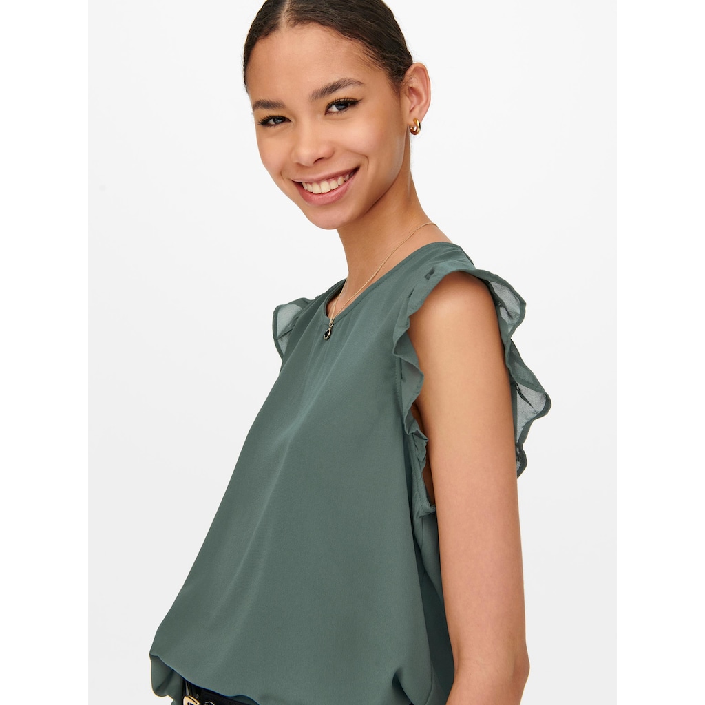 ONLY Shirtbluse »ONLANN STAR S/L FRILL TOP NOOS PTM«