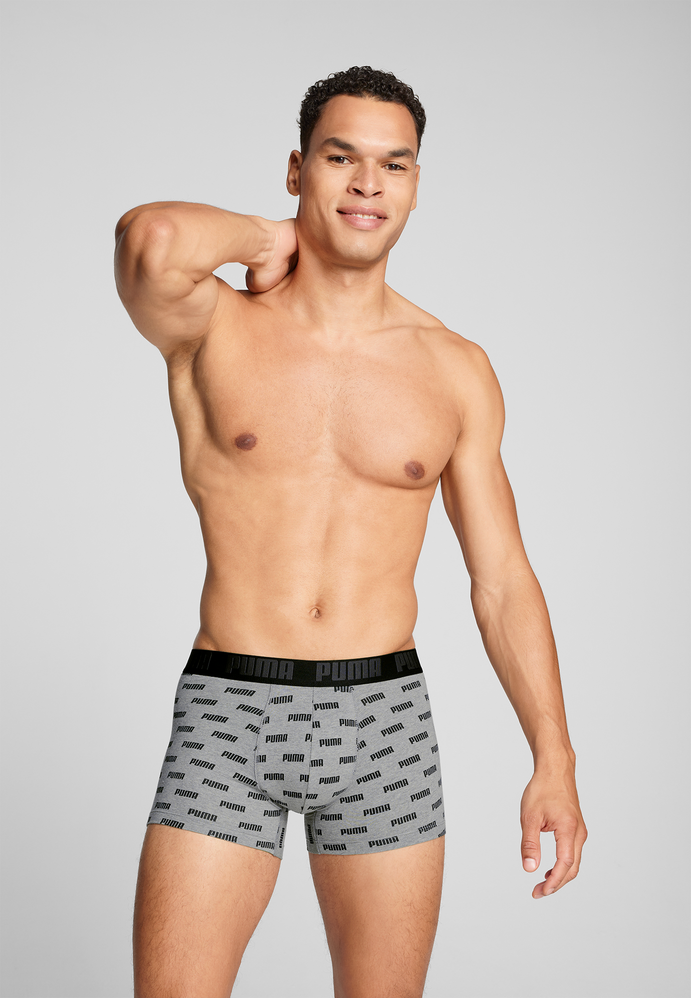 PUMA Boxer, (Packung, 2er-Pack), mit Allover Puma Druck