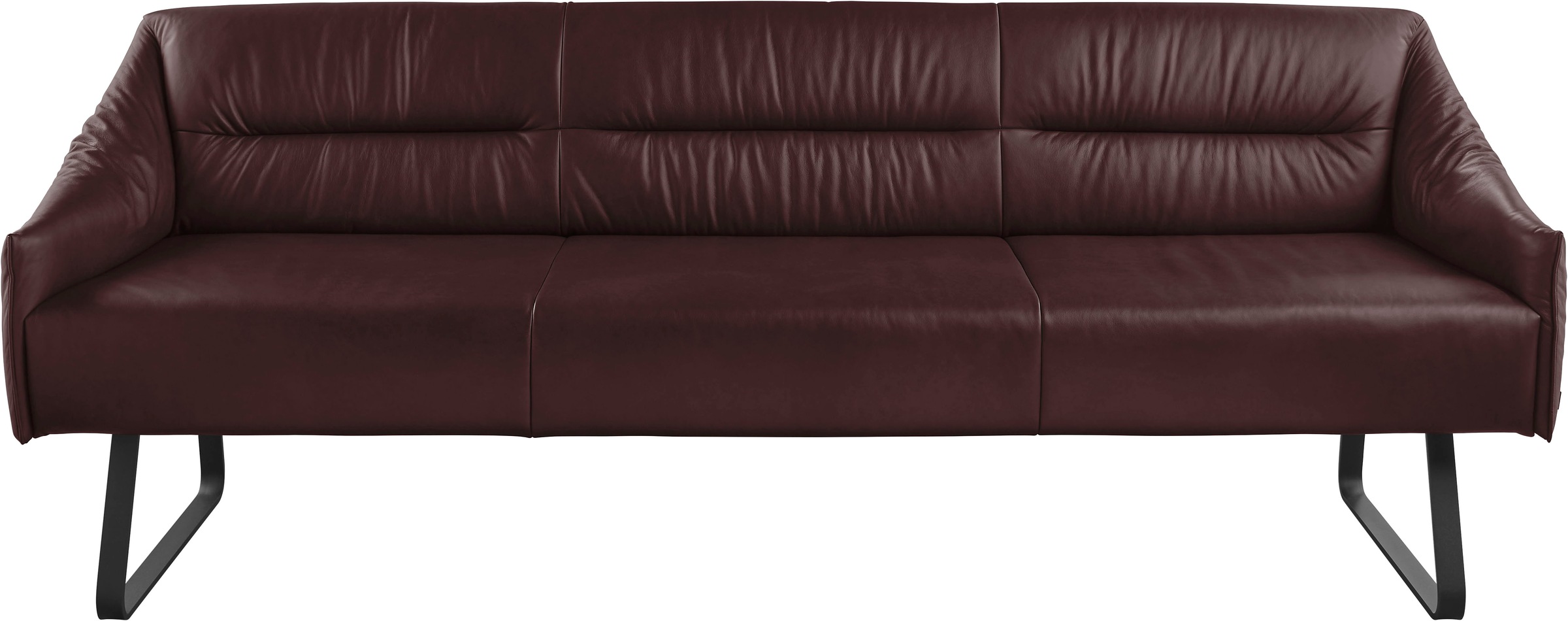 Thumbnail - Musterring Essbank "JustB SP500" 1 Stk. tlg. Metallkufe schwarz, verschiedene Farben, Breite 220 oder 250 cm