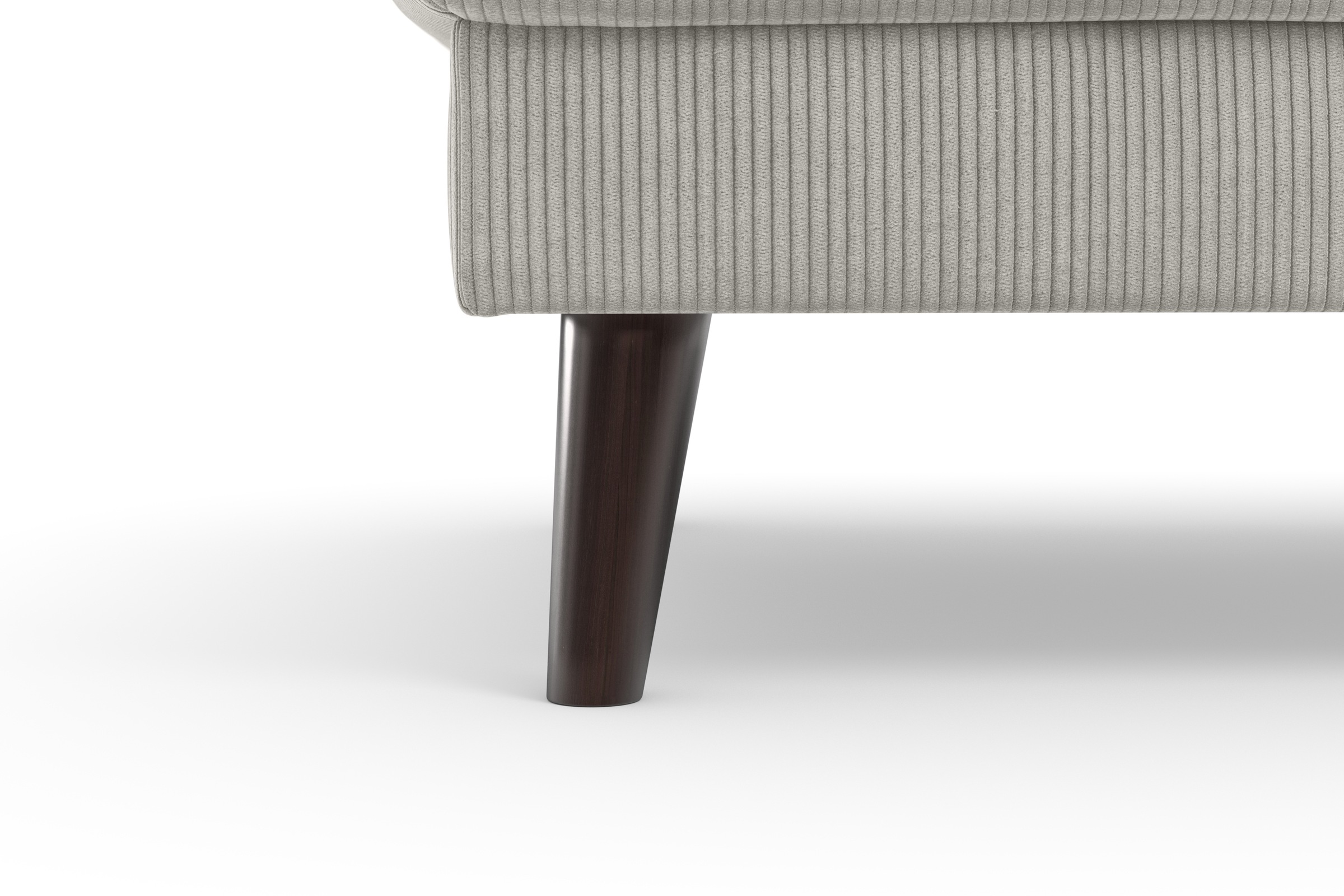 TRENDMANUFAKTUR Polsterhocker »Lumber Jack«, (1 St.), in moderner Optik, mit extra hohen Füßen