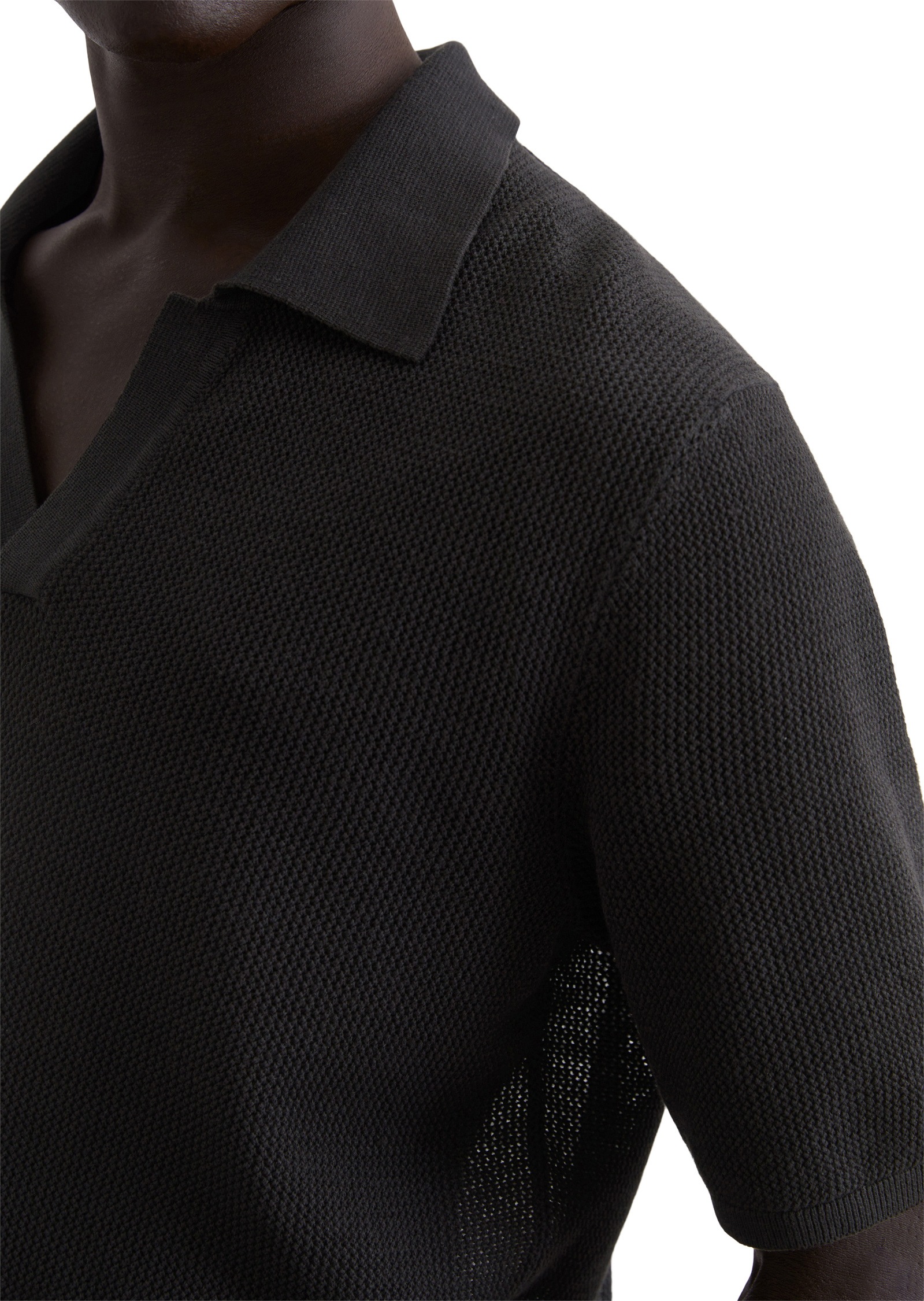 Marc O'Polo Polokragenpullover »aus Bio-Baumwolle und Leinen«