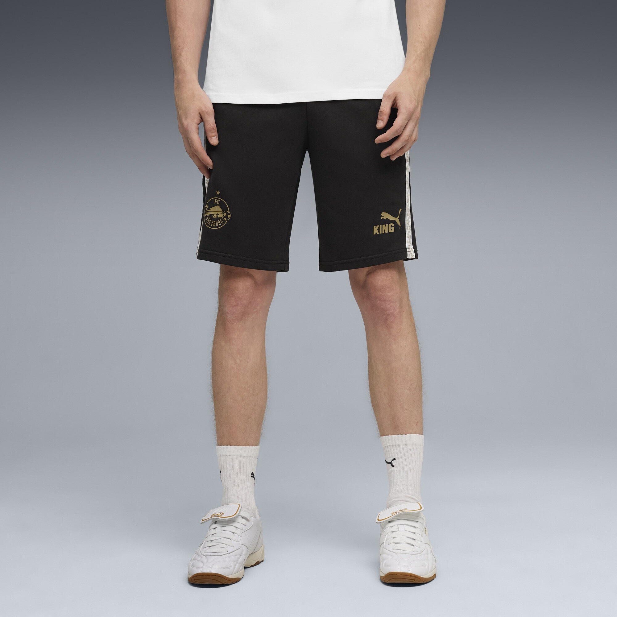 PUMA Sporthose "FC Red Bull Salzburg KING Sweat-Shorts Herren" günstig online kaufen