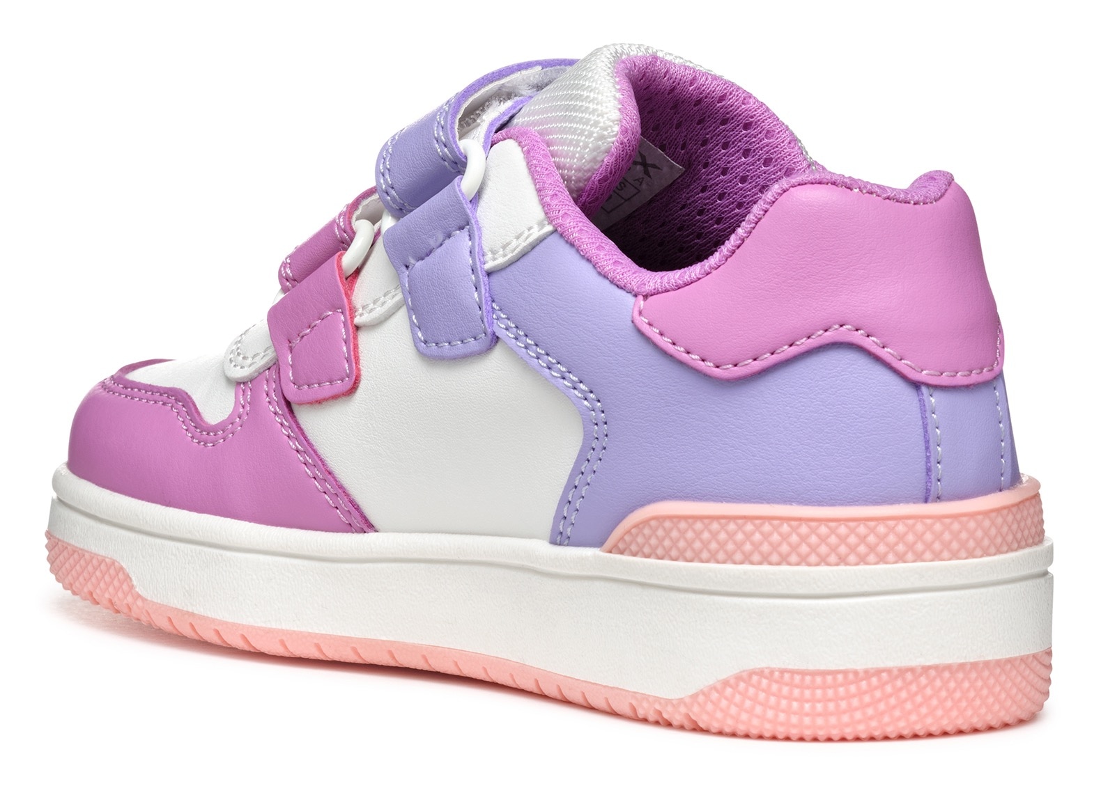 Geox Sneaker »J WASHIBA GIRL«, Sneaker, Freizeitschuh, Klettschuh im Retro Look