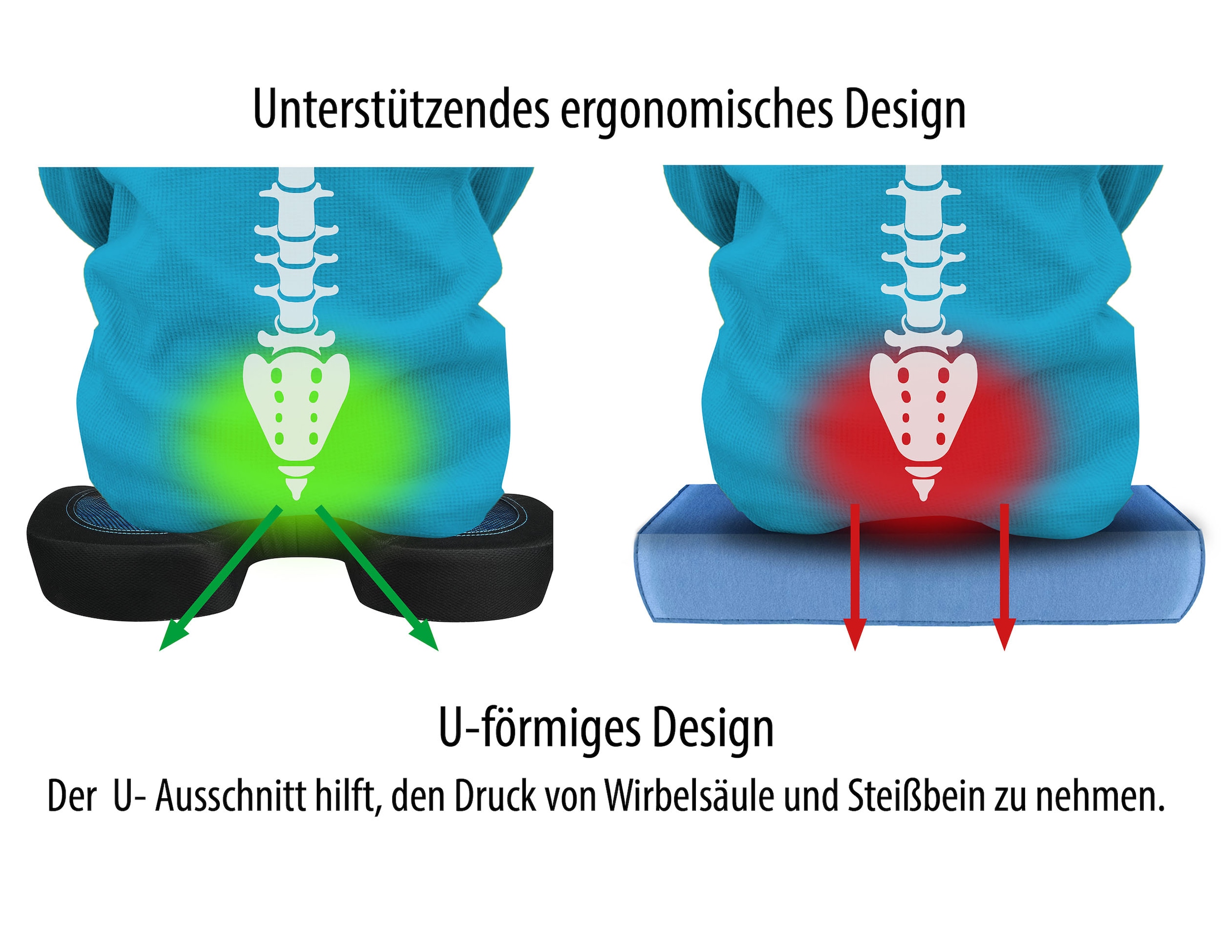 APA Gelkissen »Sitzkissen Memory Foam«, (1 tlg.)