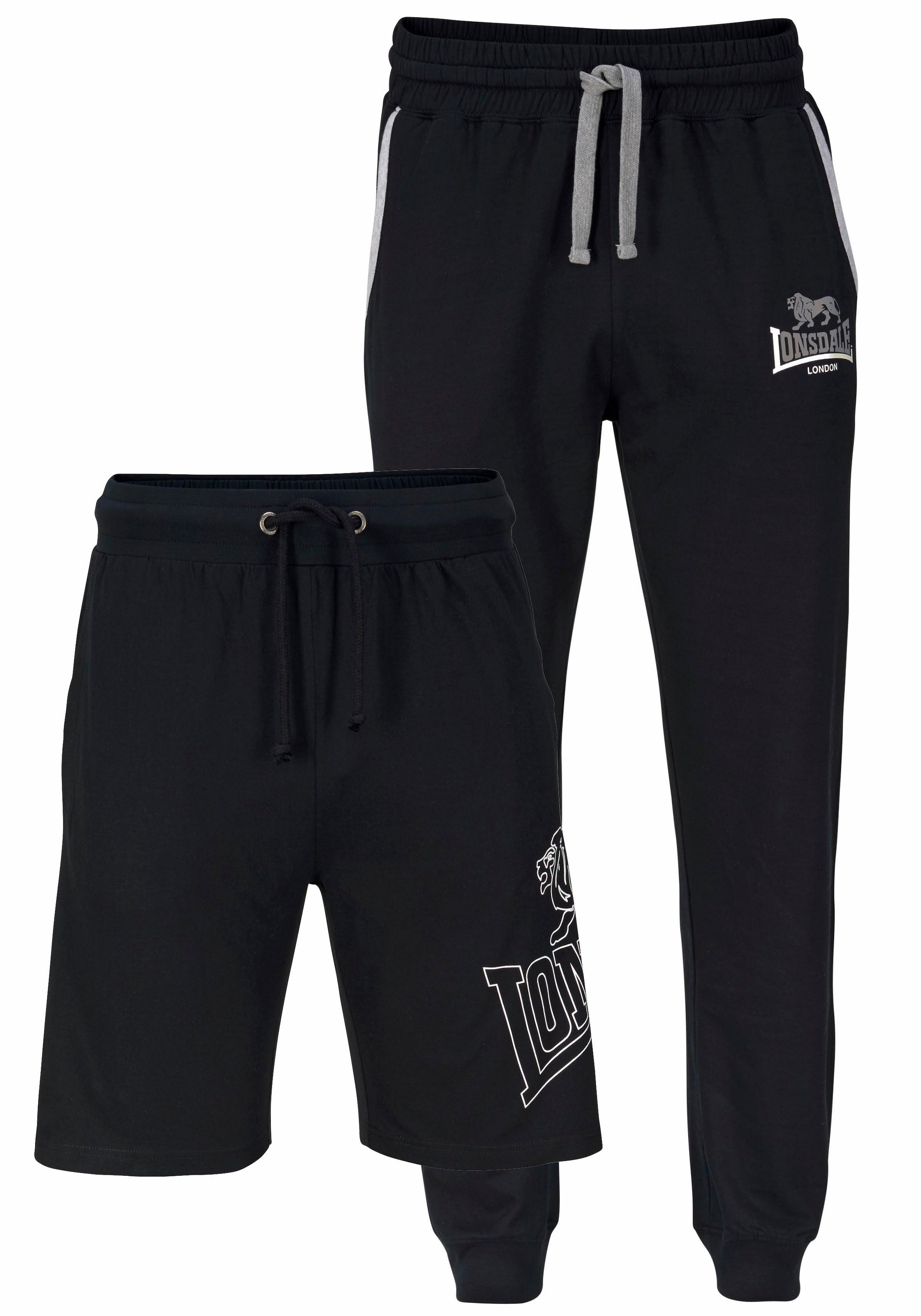 Lonsdale Jogginghose, Set: Jogginghose und Shorts