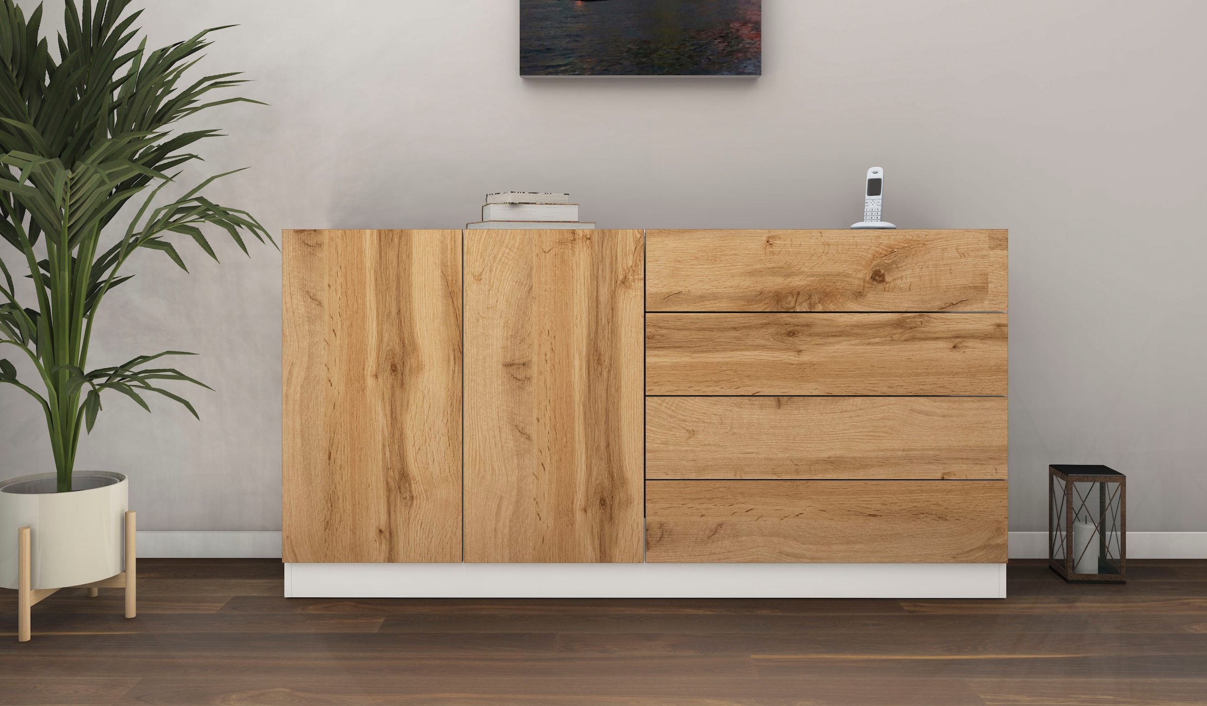 borchardt Möbel Sideboard »Vaasa«, Breite 152 cm | BAUR