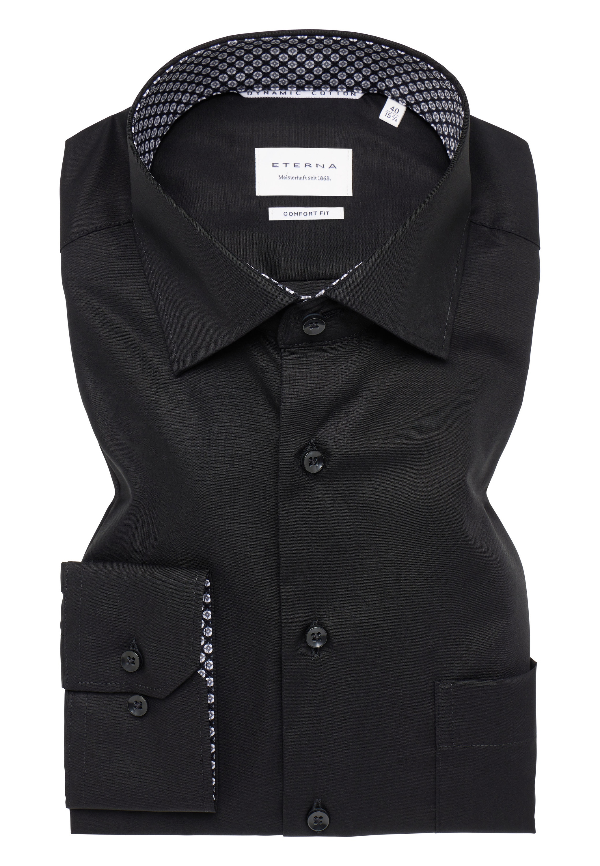 Eterna Langarmhemd »COMFORT FIT«, NON IRON (bügelfrei)