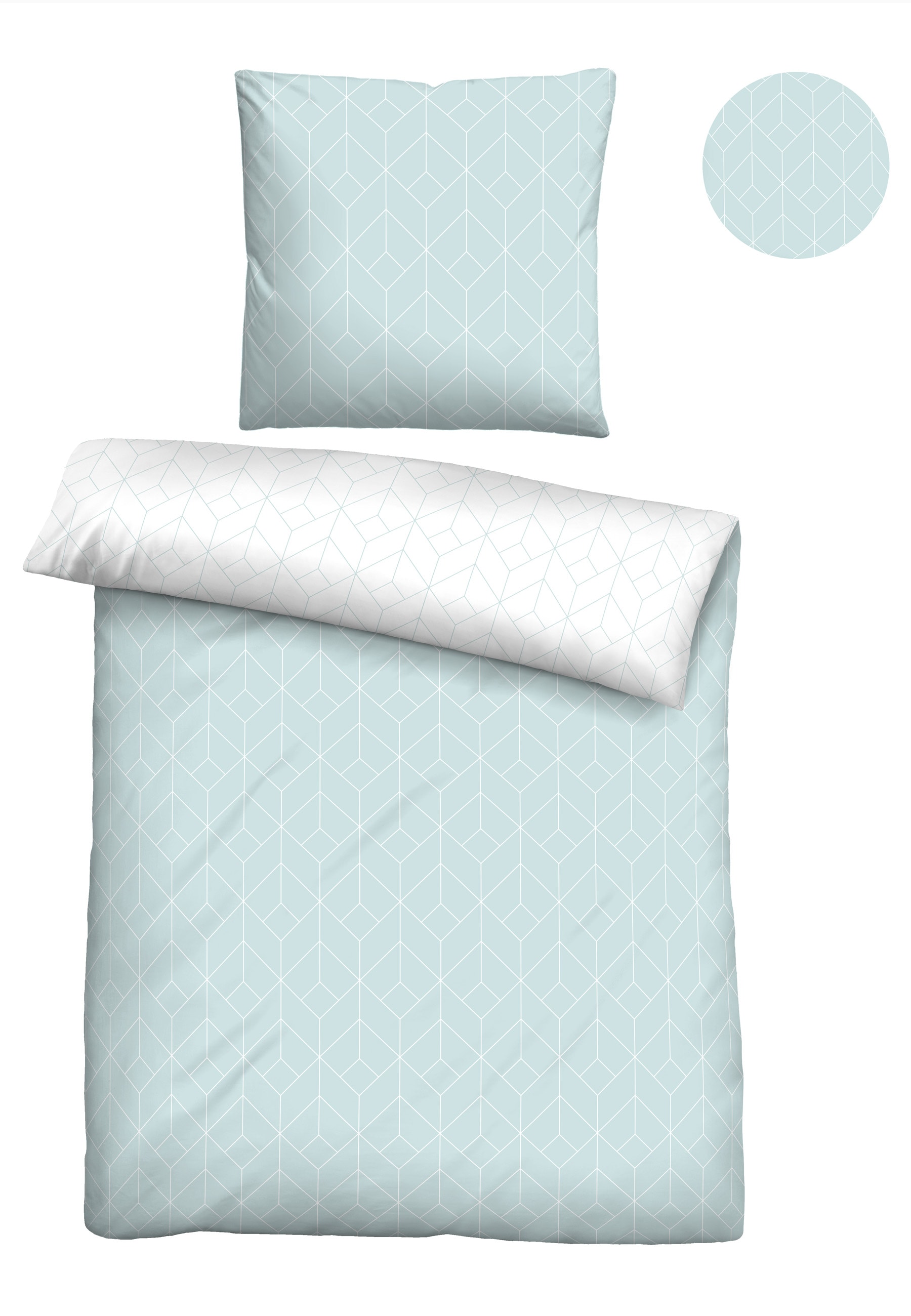 Biberna Bettwäsche »26750« 2 absolut bügelfrei, 100% Baumwolle, mit Reißverschluss, ganzjährig