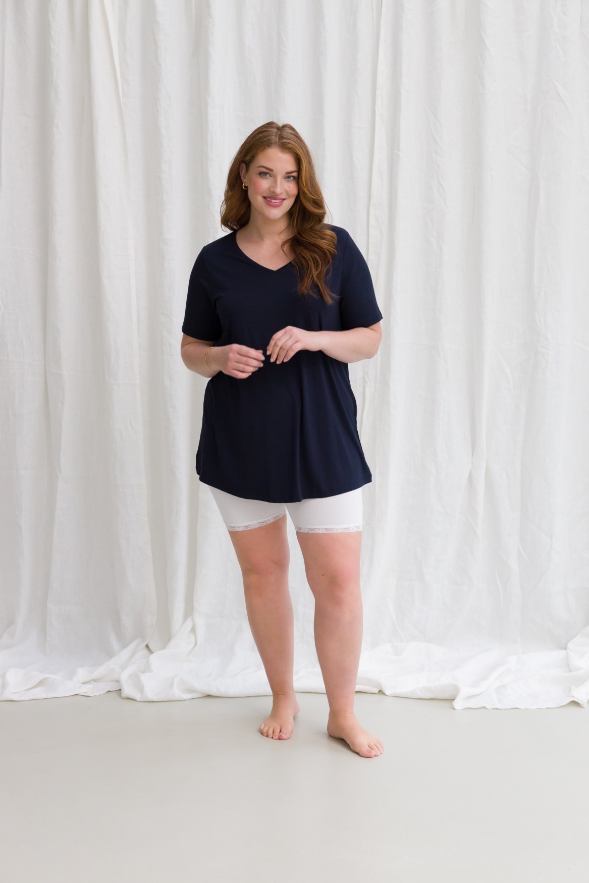 Base Level Curvy Radlerhose »Ava«  mit Spitzenkante