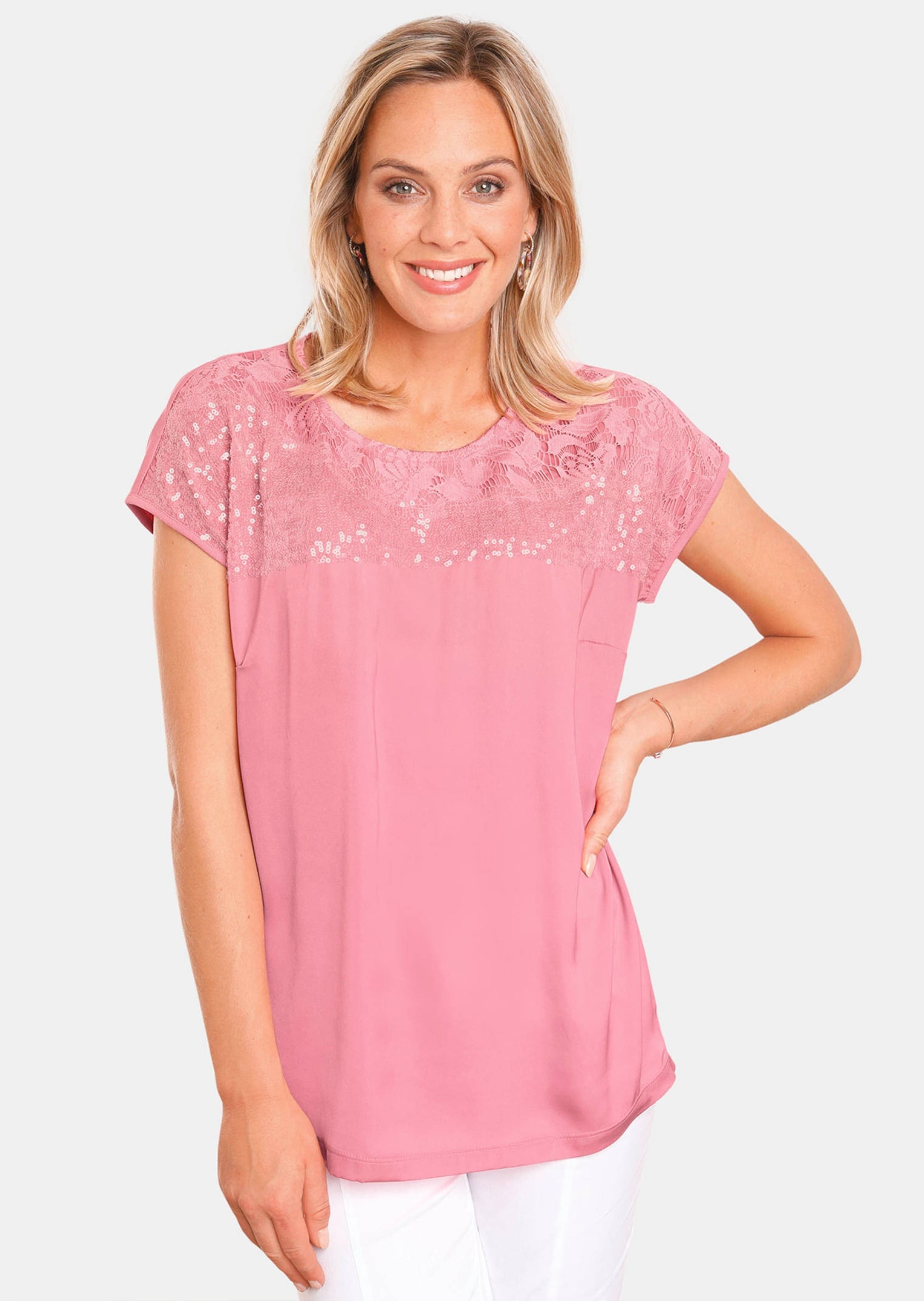 GOLDNER Hemdbluse »Pflegeleichte Bluse mit 3/4-Arm«