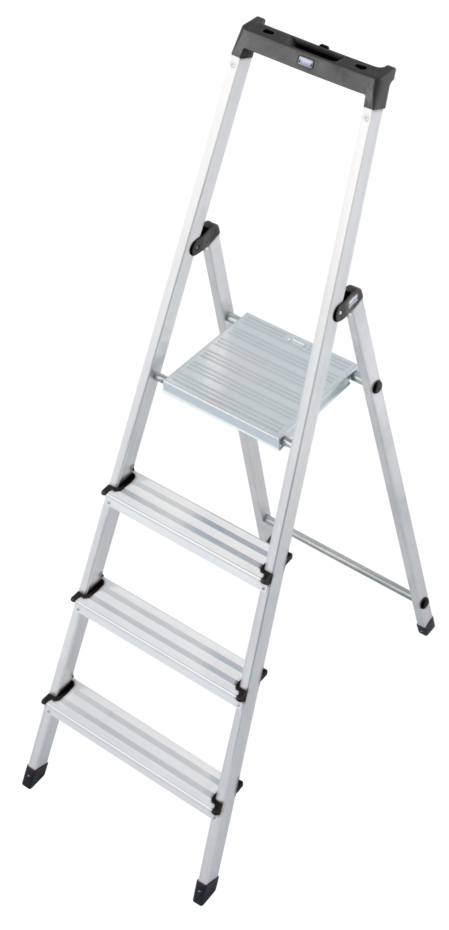 KRAUSE Stehleiter "Solidy" Aluminium, 1x4 Stufen, Arbeitshöhe ca. 284 cm